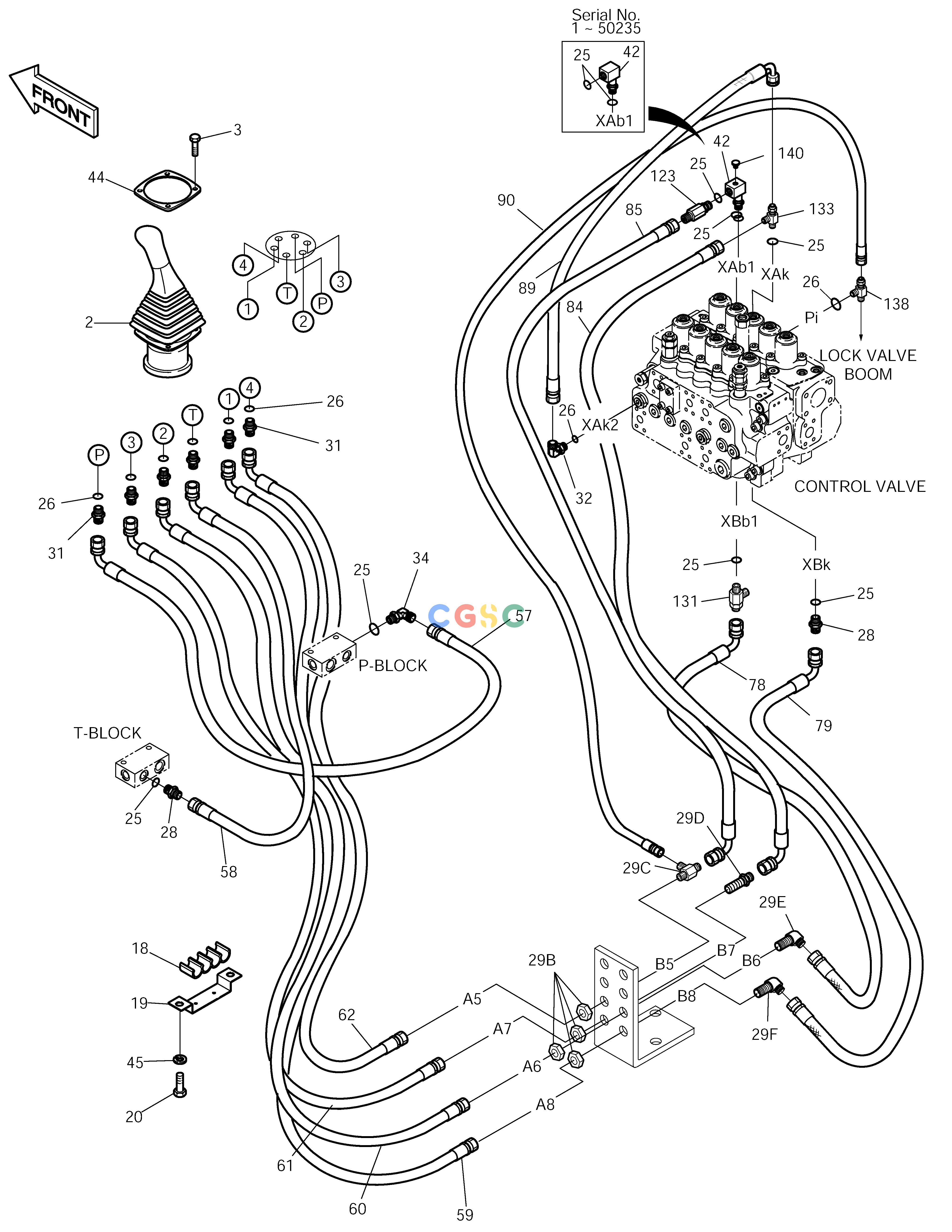 斗山零件查询PILOT PIPING(5) SOLAR 250LC-V Doosan parts catalog online