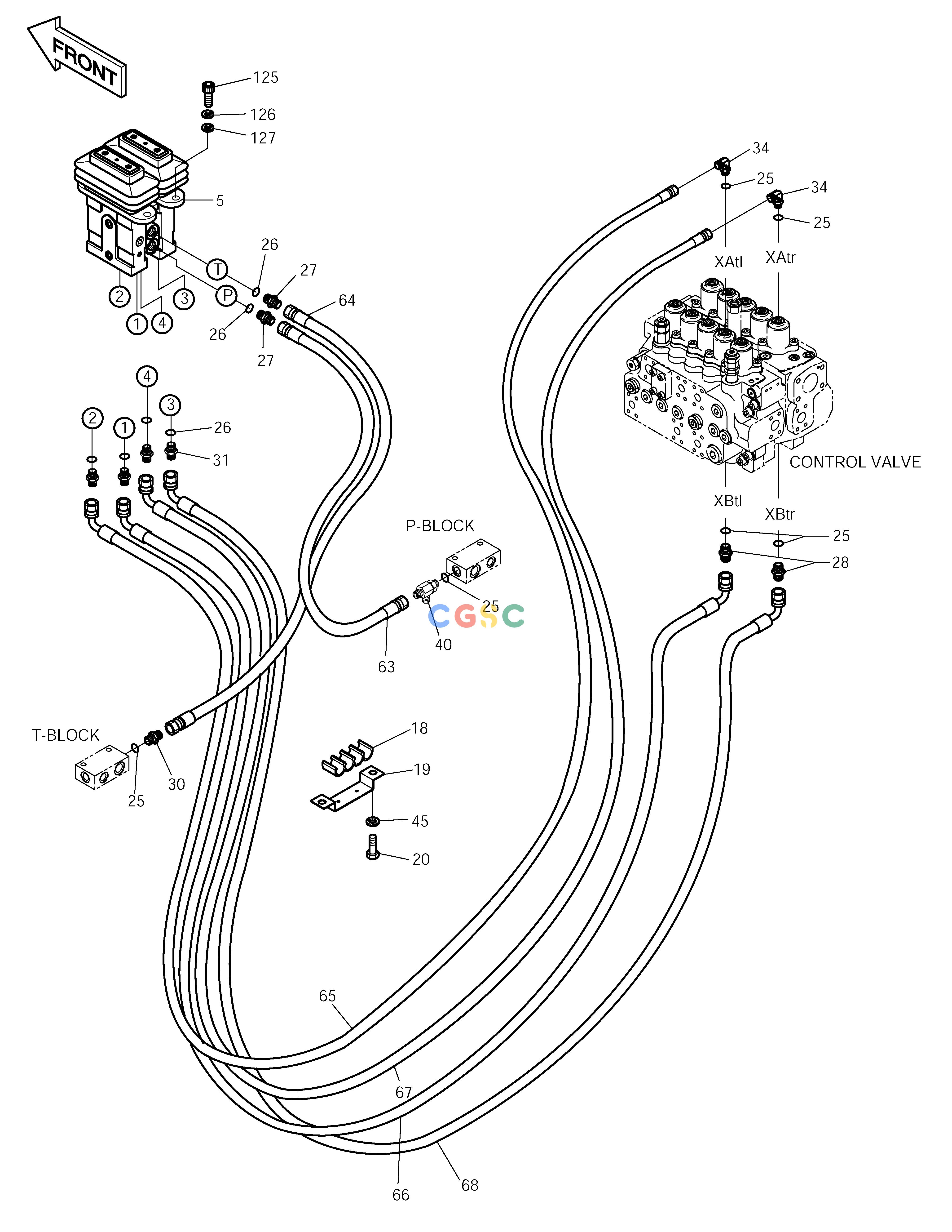 斗山零件查询PILOT PIPING(6) SOLAR 250LC-V Doosan parts catalog online
