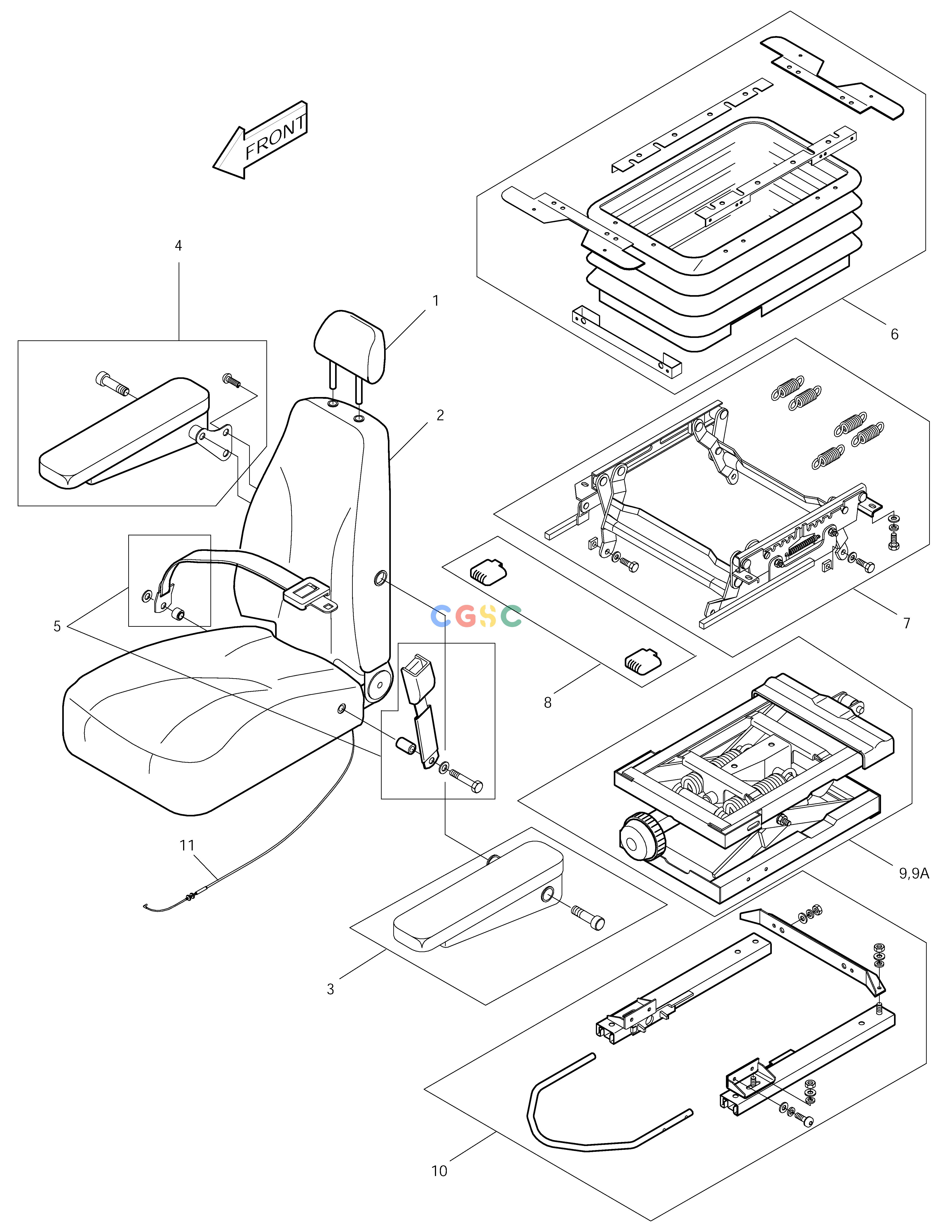斗山零件查询SEAT- EUROPE & U.S.A SOLAR 250LC-V Doosan parts catalog online