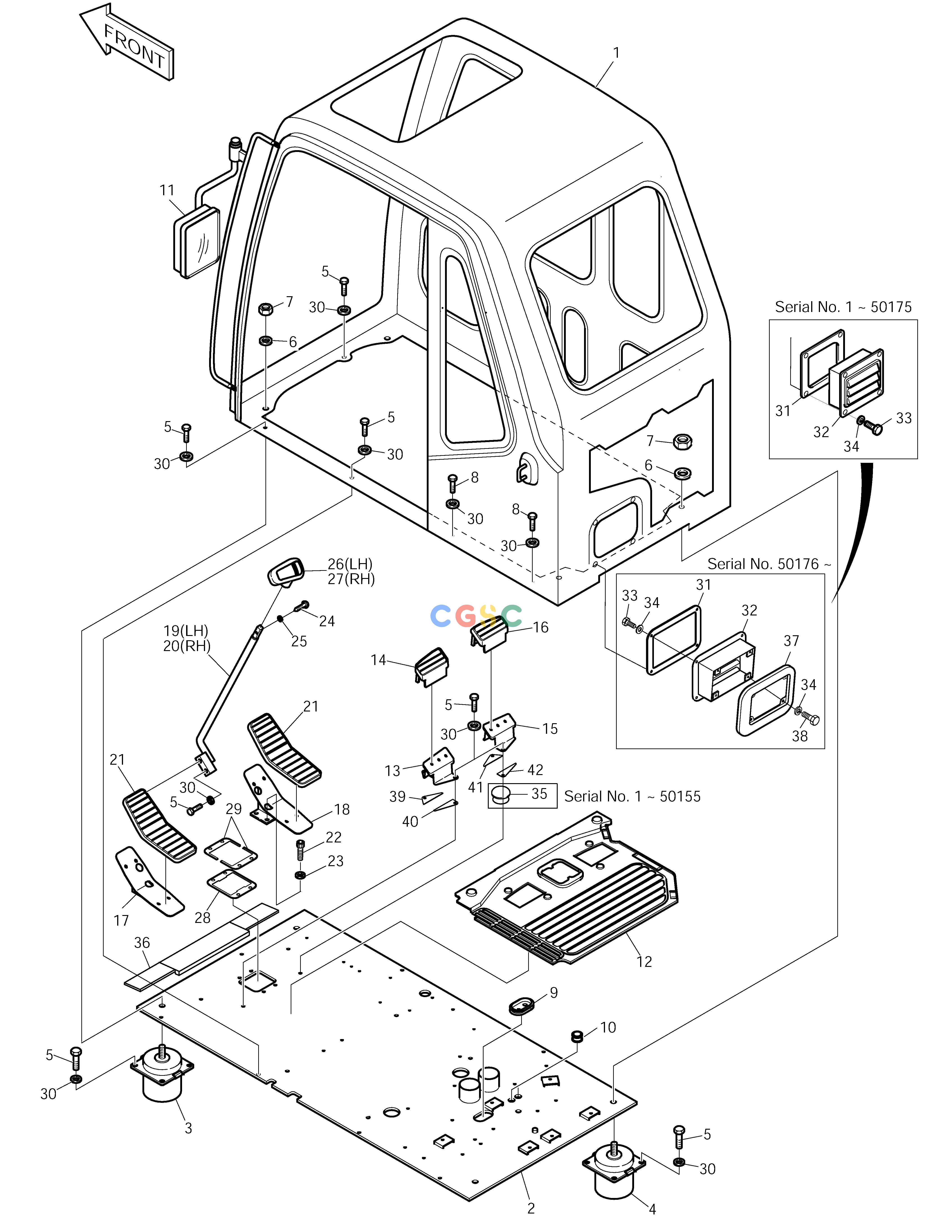 斗山零件查询CABIN ASS'Y SOLAR 250LC-V Doosan parts catalog online