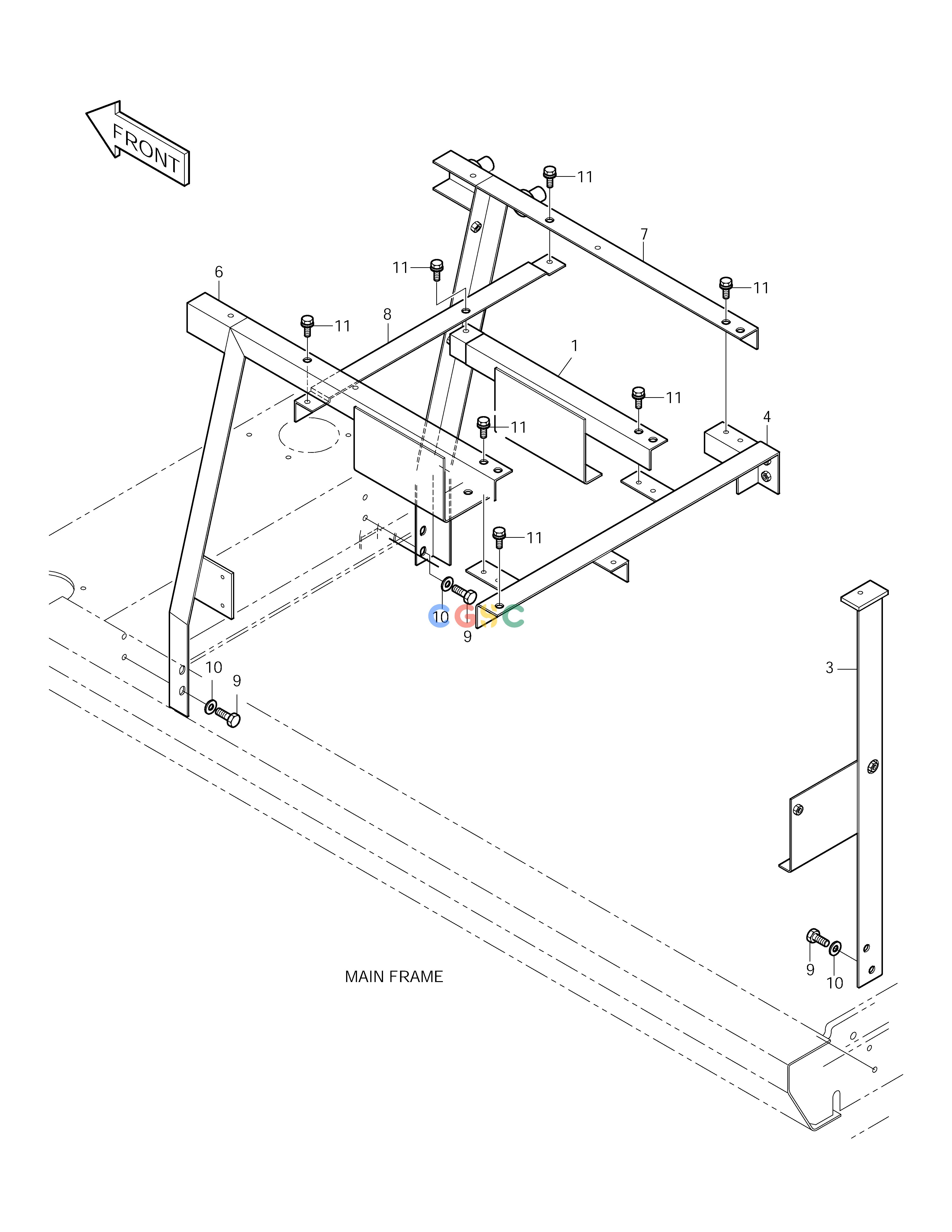 斗山零件查询SUPPORT(1) SOLAR 250LC-V Doosan parts catalog online