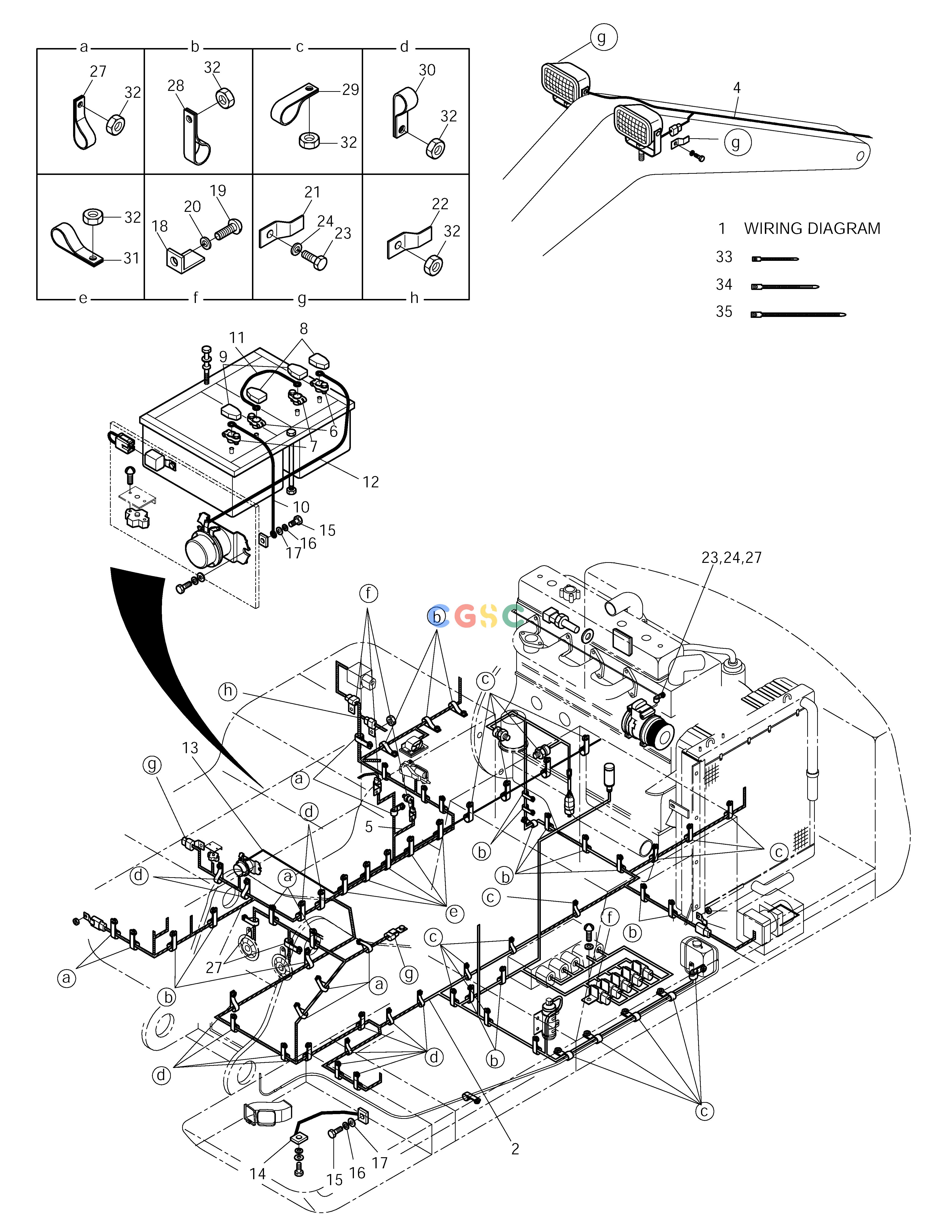 斗山零件查询ELECTRIC WIRING(1)-RELATED PARTS SOLAR 250LC-V Doosan parts catalog online