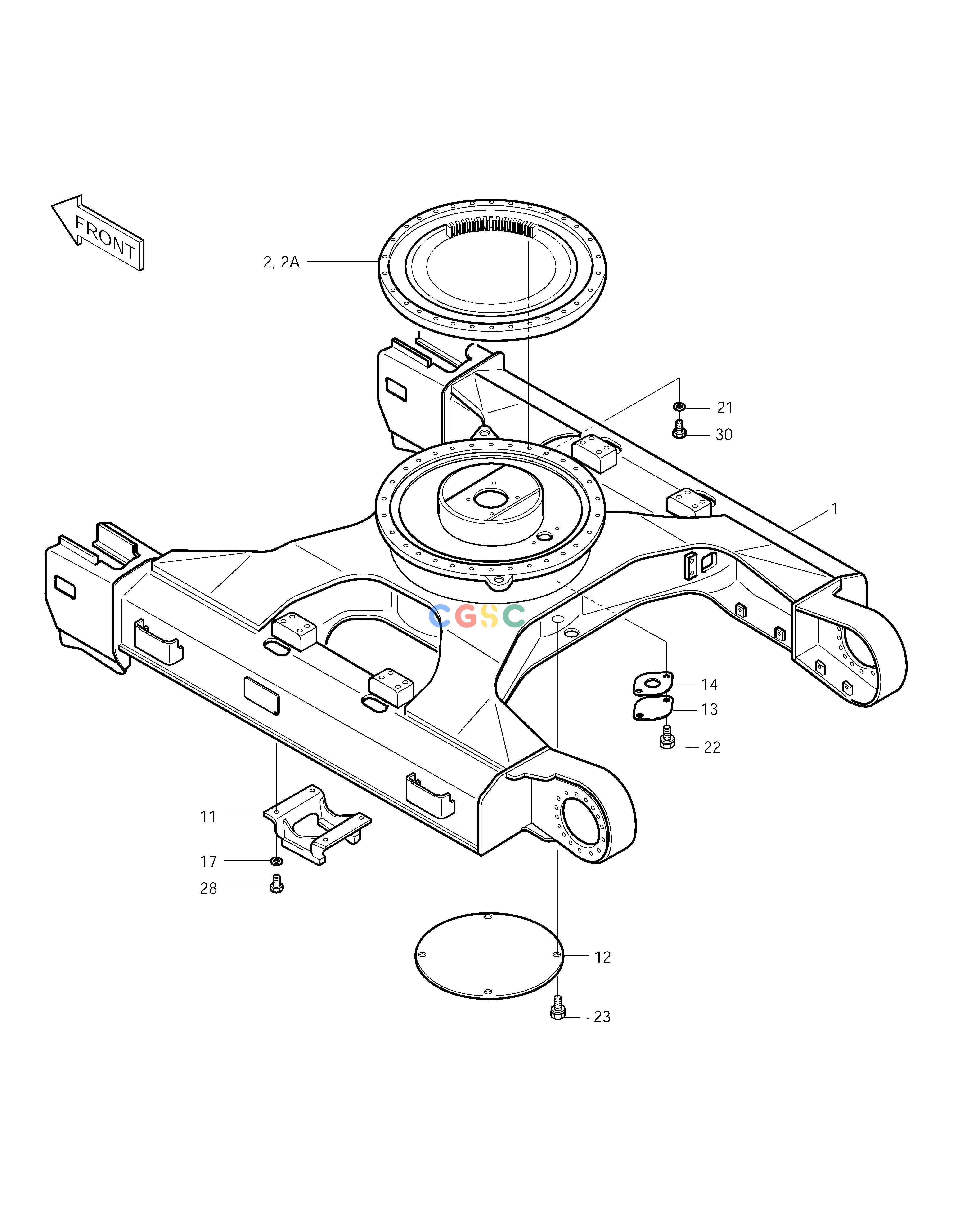 斗山零件查询TRACK FRAME SOLAR 250LC-V Doosan parts catalog online