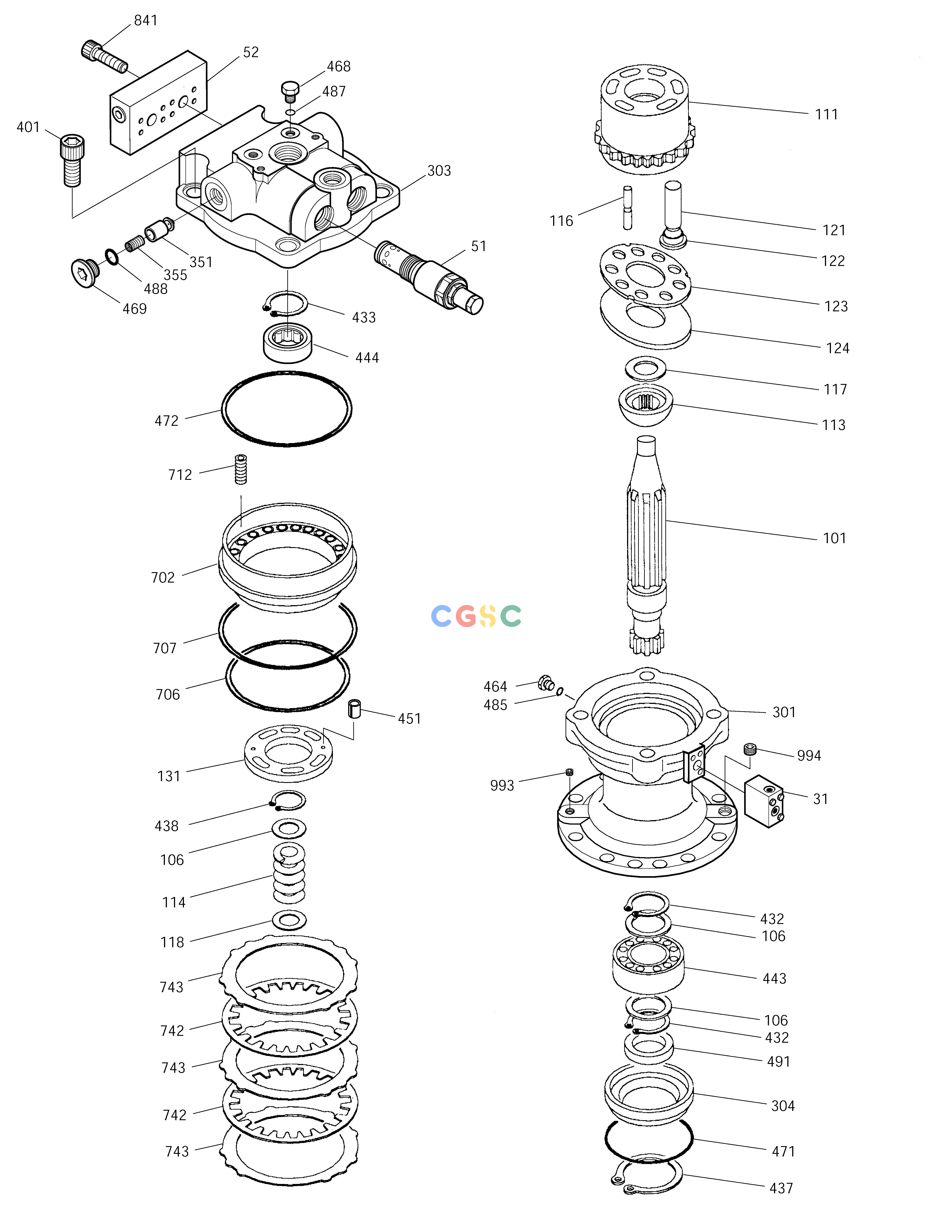 斗山零件查询SWING MOTOR SOLAR 250LC-V Doosan parts catalog online