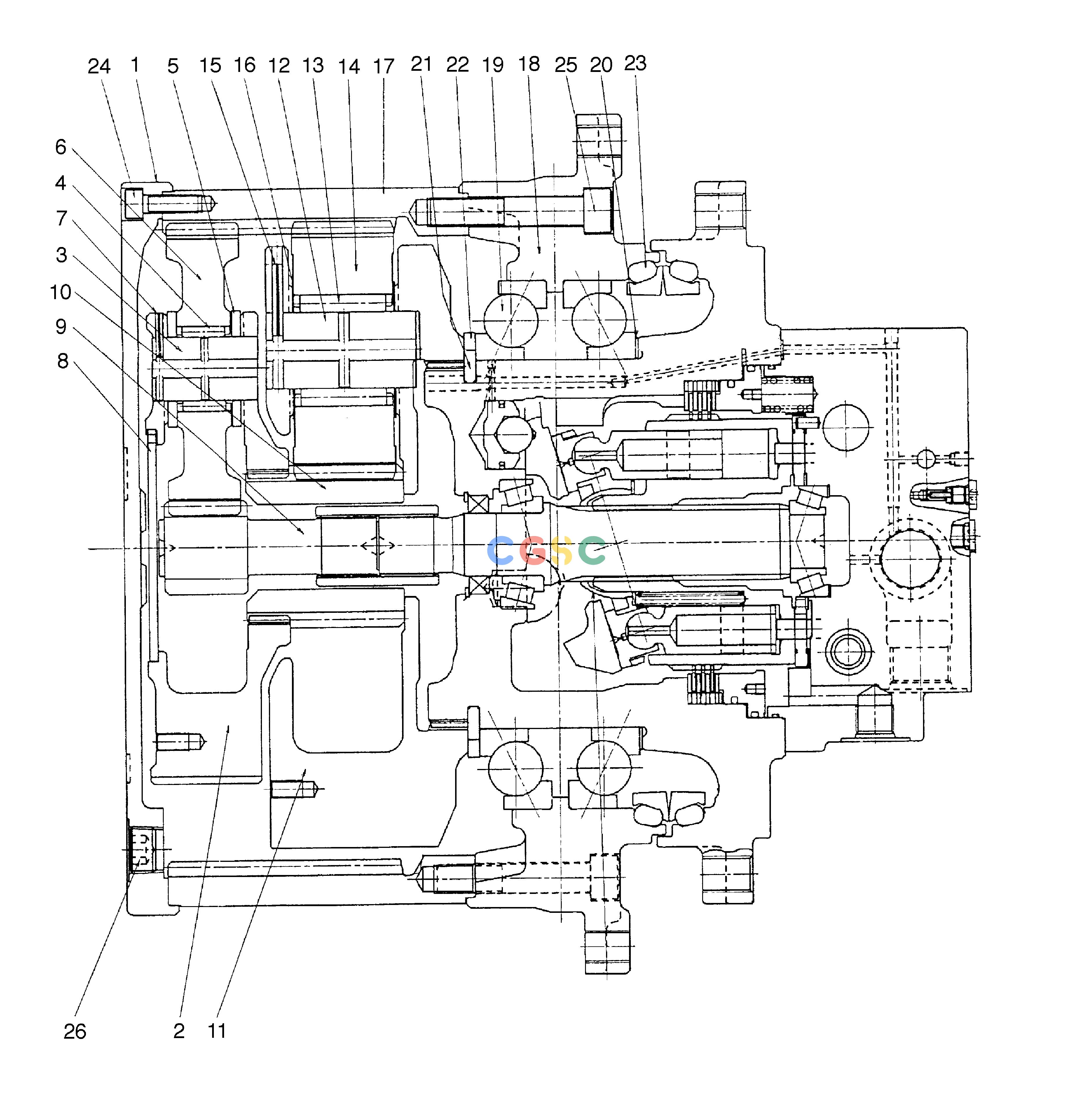 斗山零件查询TRAVEL REDUCTION DEVICE SOLAR 250LC-V Doosan parts catalog online