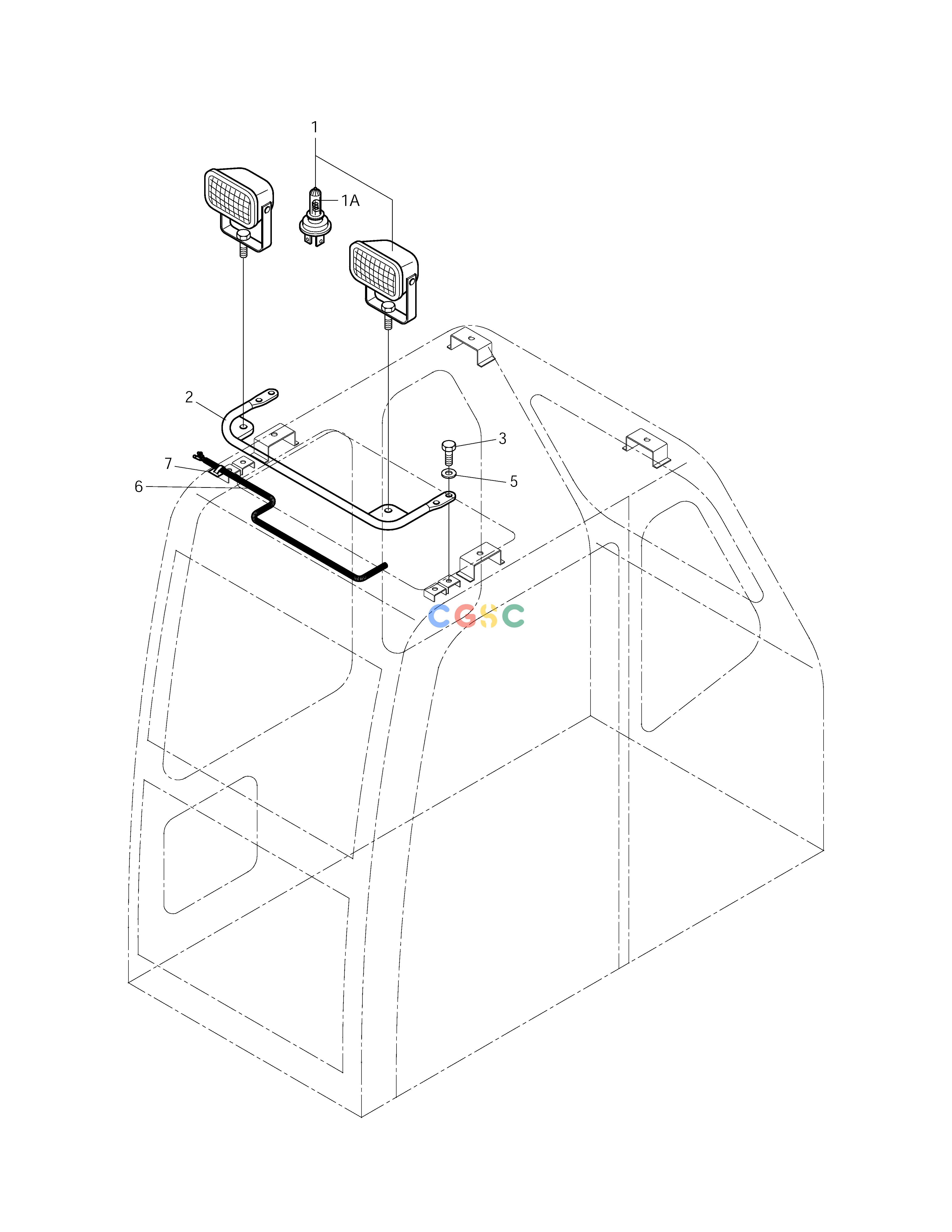 斗山零件查询CABIN LAMP ASS'Y SOLAR 250LC-V Doosan parts catalog online