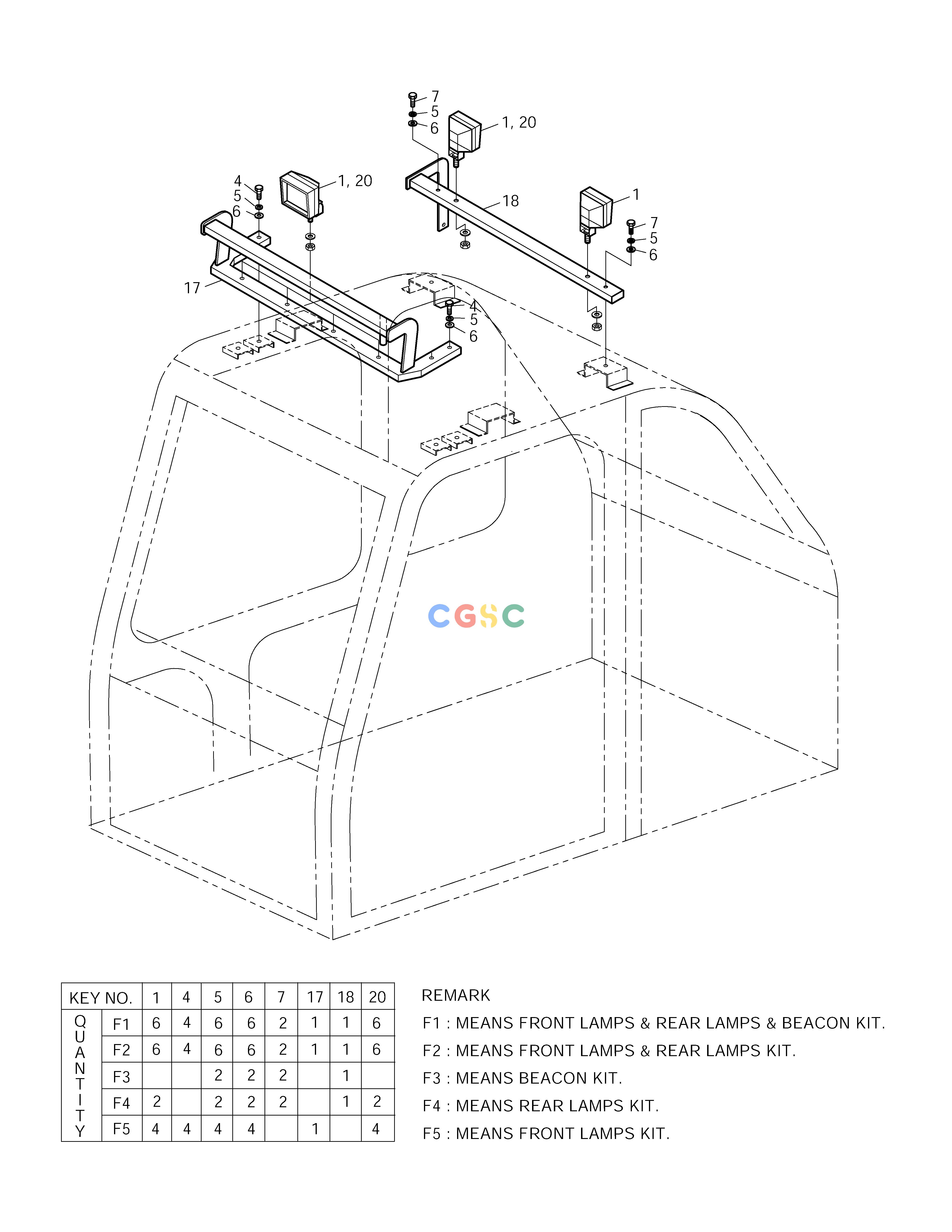 斗山零件查询CABIN LAMP ASS'Y-ED(1) SOLAR 250LC-V Doosan parts catalog online