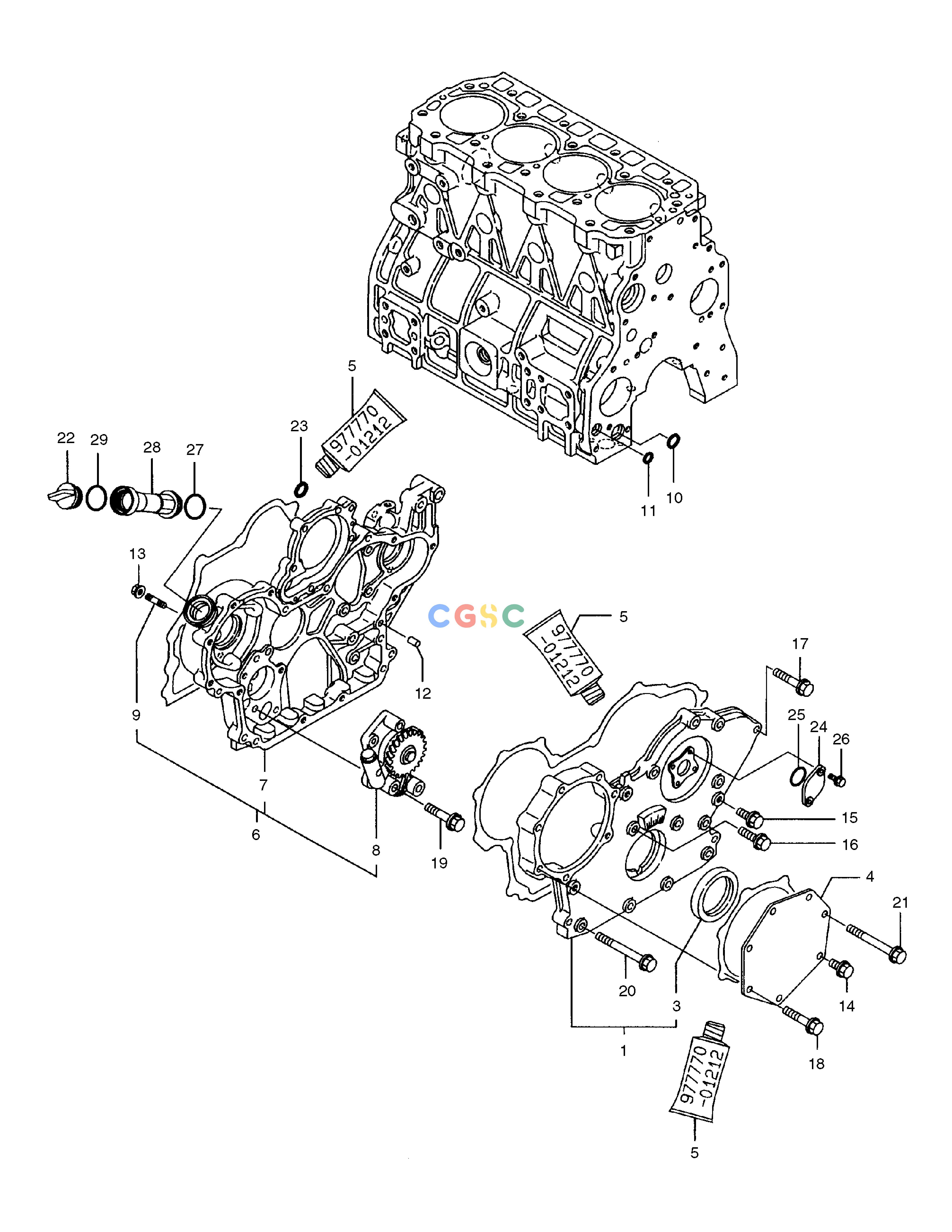 斗山零件查询TIMING GEAR CASE SOLAR 75-V Doosan parts catalog online