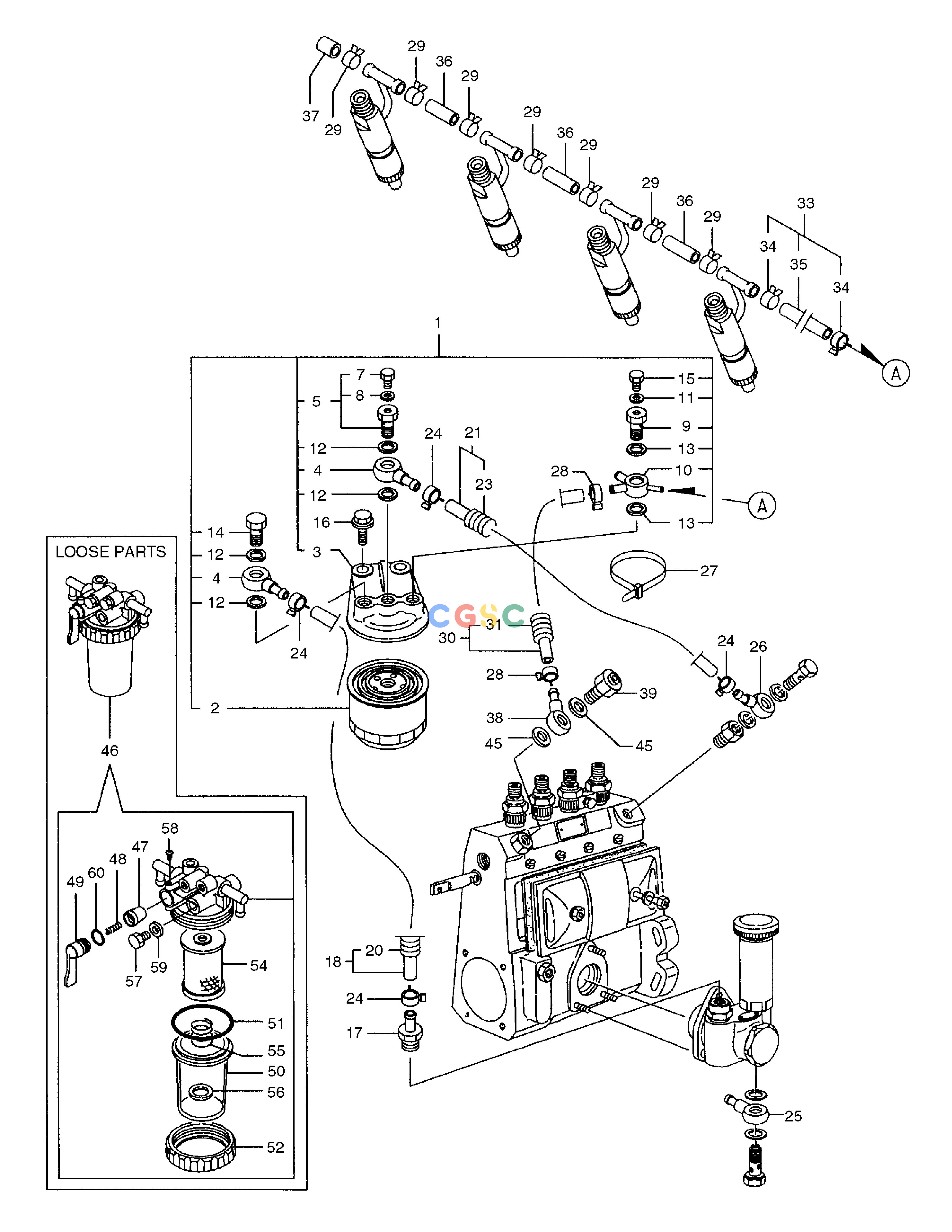 斗山零件查询FUEL FILTER SOLAR 75-V Doosan parts catalog online