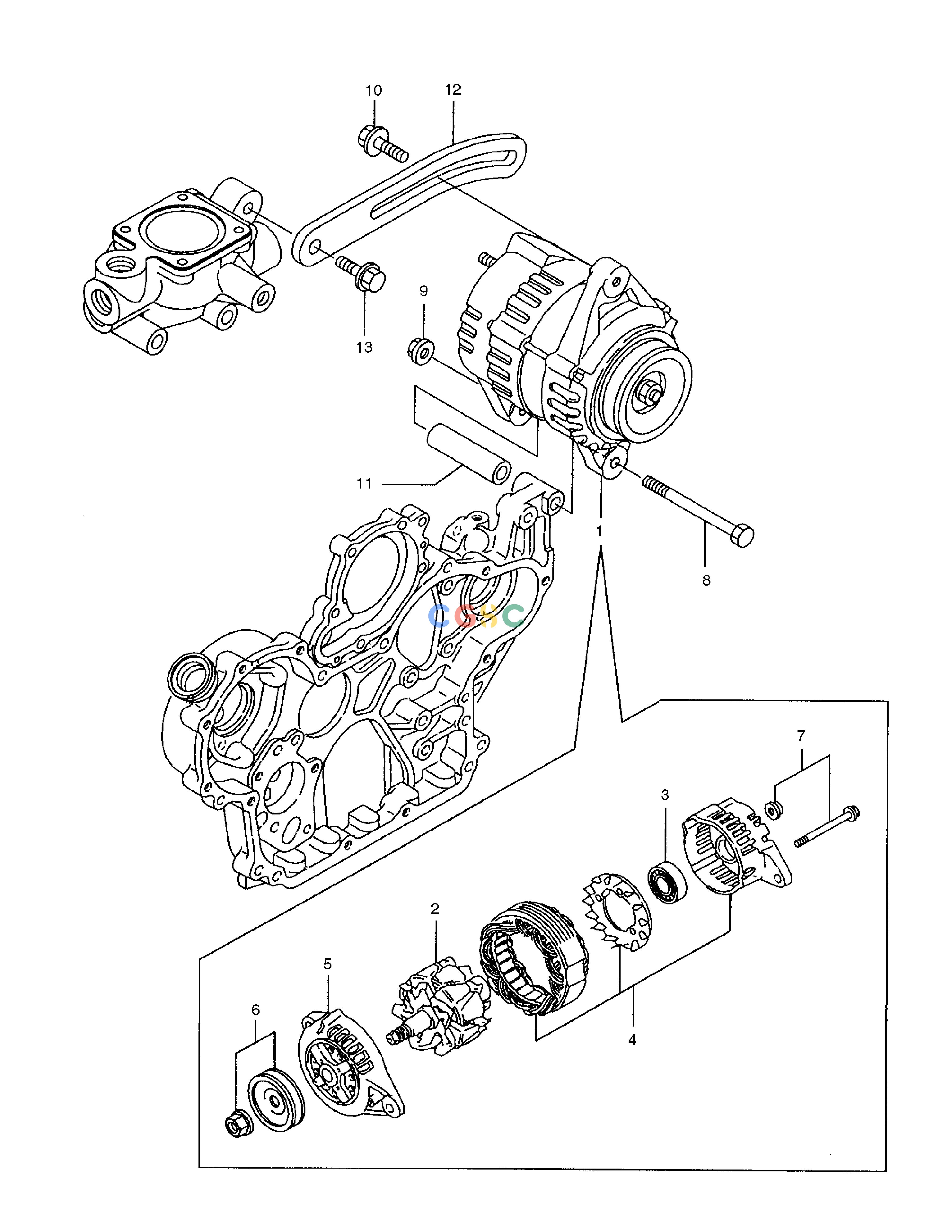斗山零件查询GENERATOR SOLAR 75-V Doosan parts catalog online