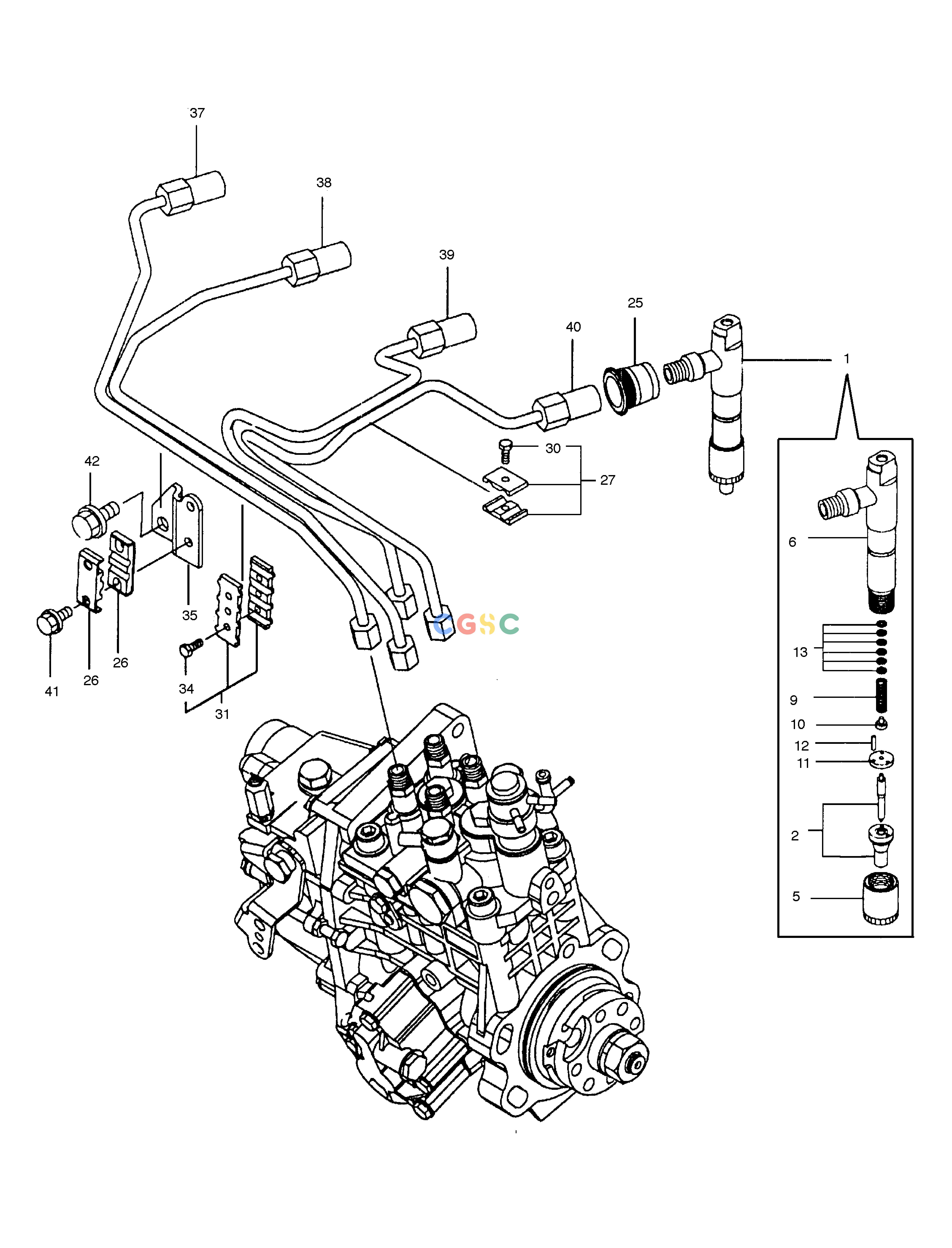 斗山零件查询INJECTION PIPE SOLAR 75-V Doosan parts catalog online