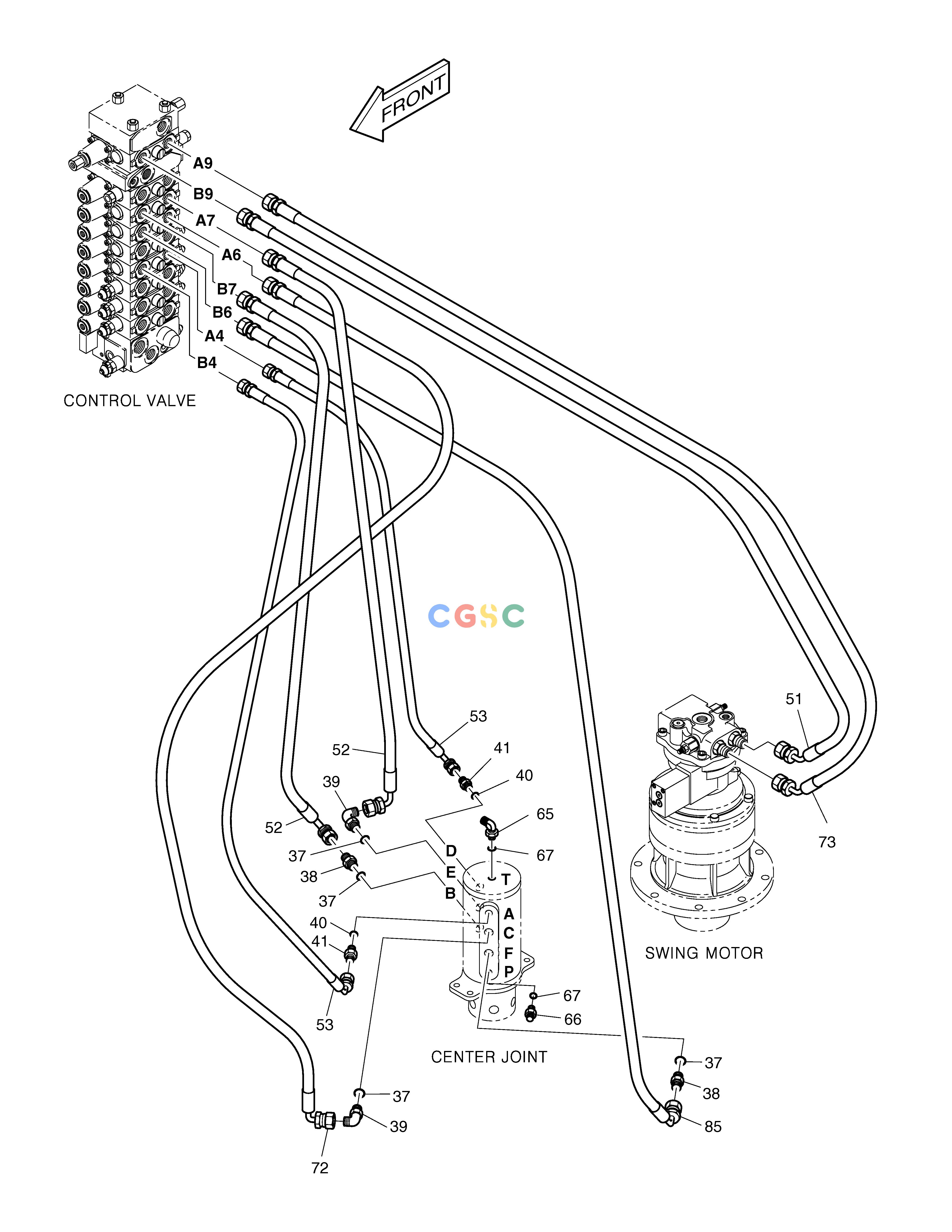 斗山零件查询MAIN PIPING(2) SOLAR 75-V Doosan parts catalog online