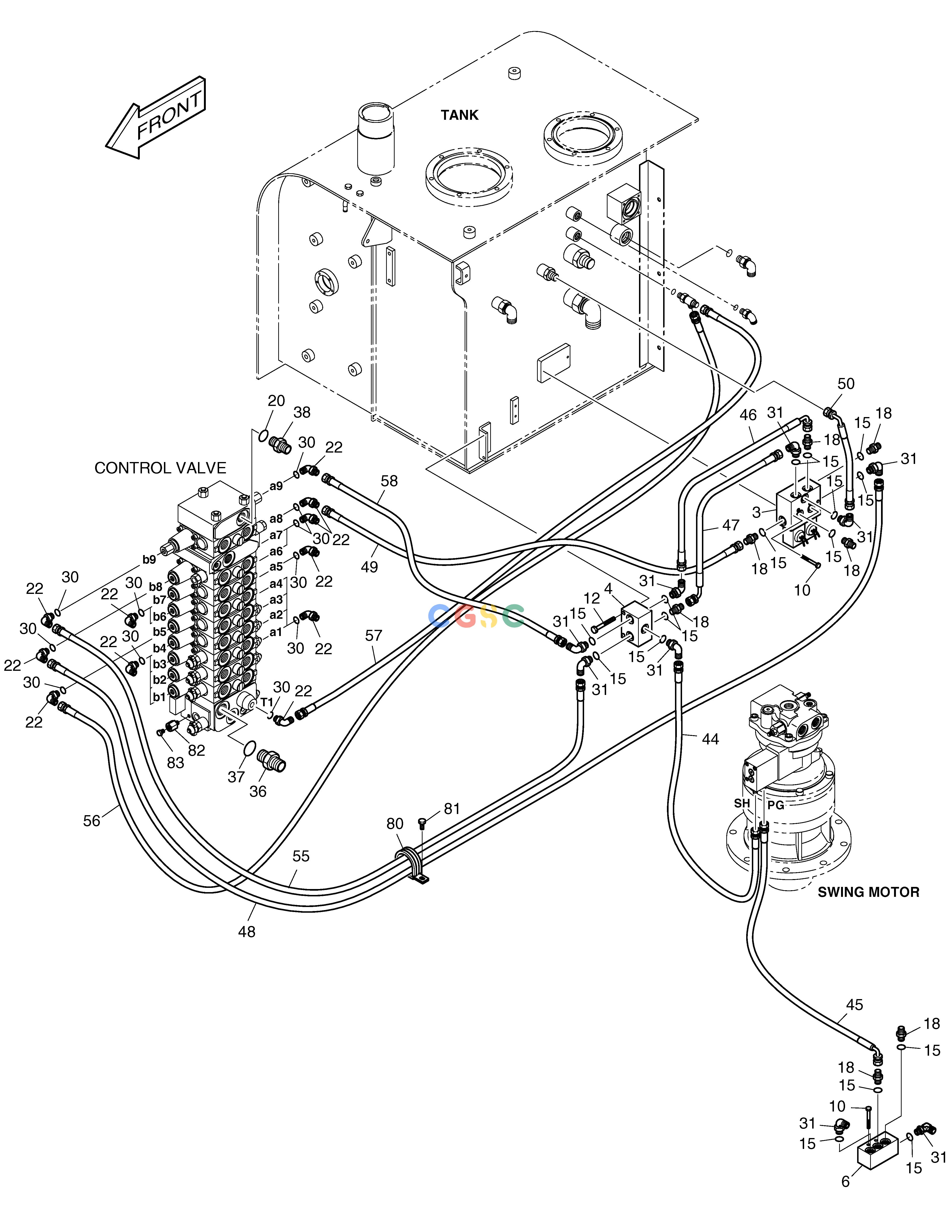斗山零件查询PILOT PIPING(1) SOLAR 75-V Doosan parts catalog online