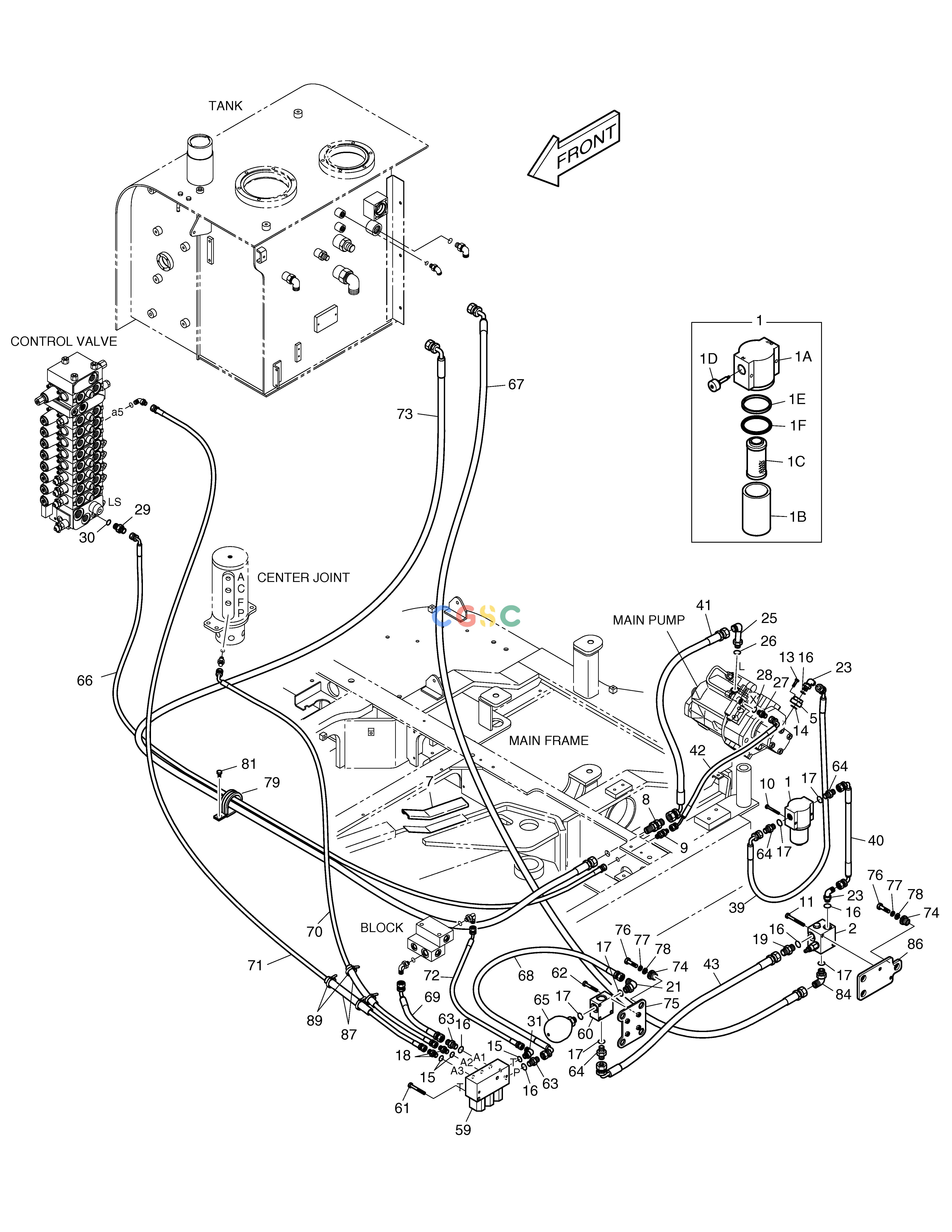 斗山零件查询PILOT PIPING(2) SOLAR 75-V Doosan parts catalog online