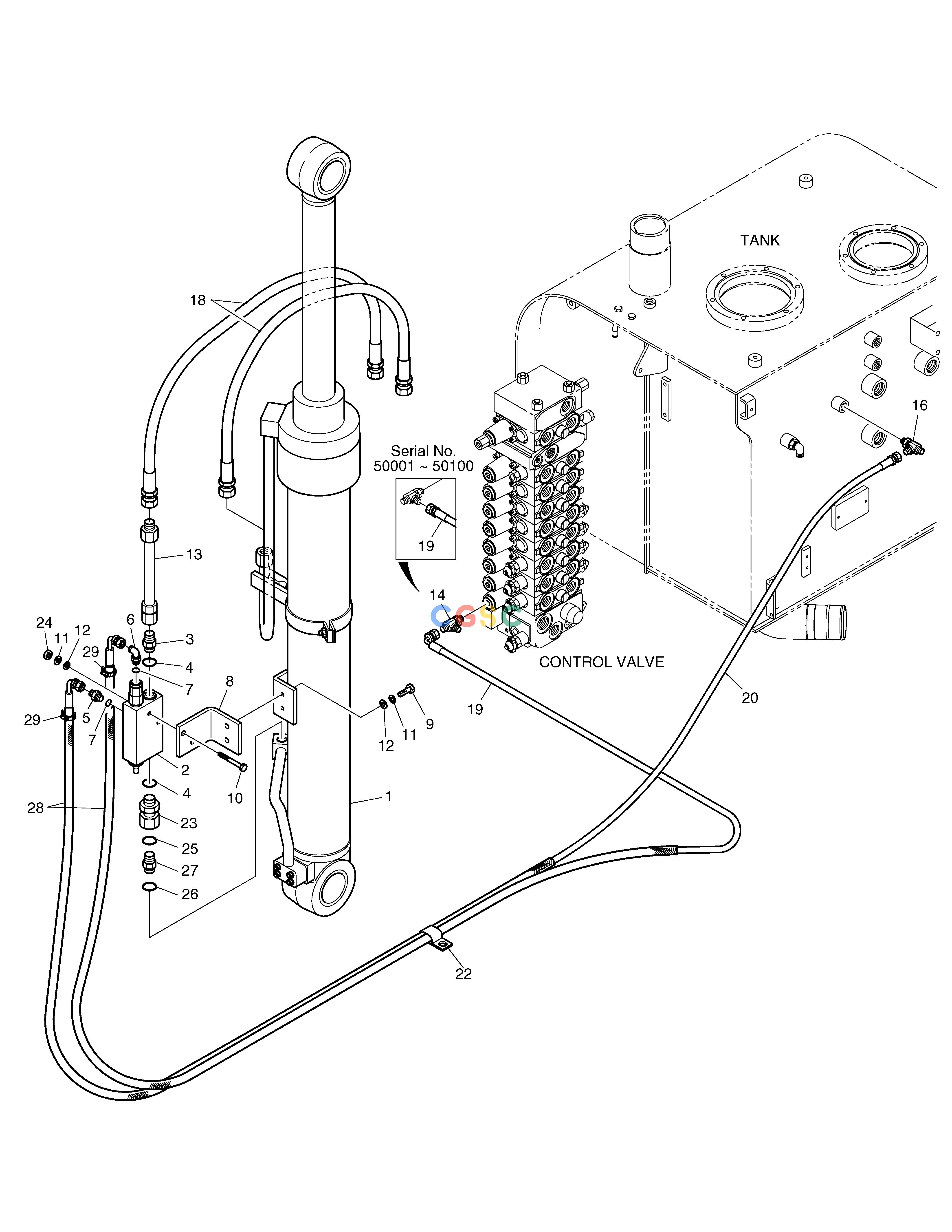 斗山零件查询LOCK VALVE PIPING SOLAR 75-V Doosan parts catalog online