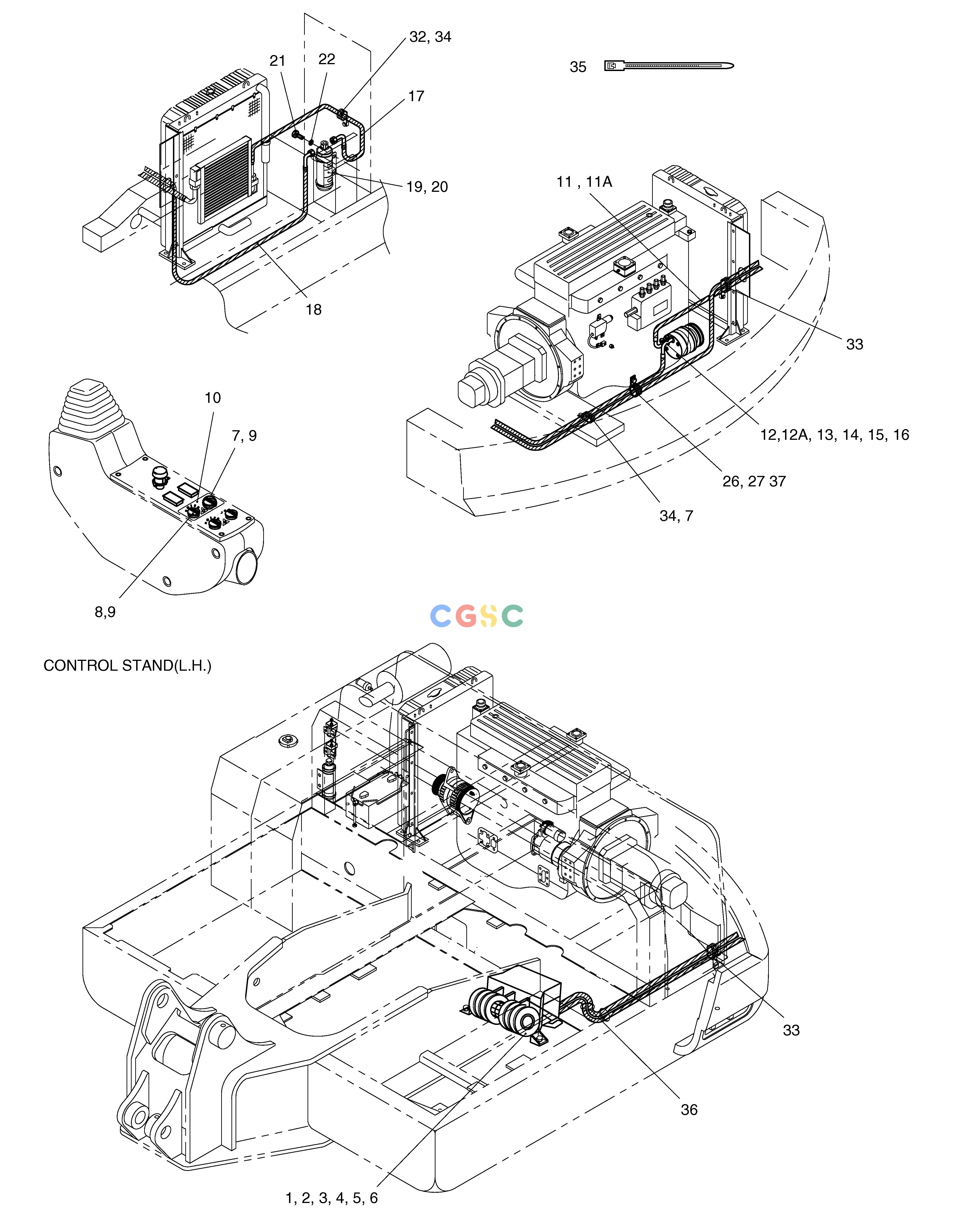 斗山零件查询AIR CONDITIONER(1)-RELATED PARTS SOLAR 75-V Doosan parts catalog online