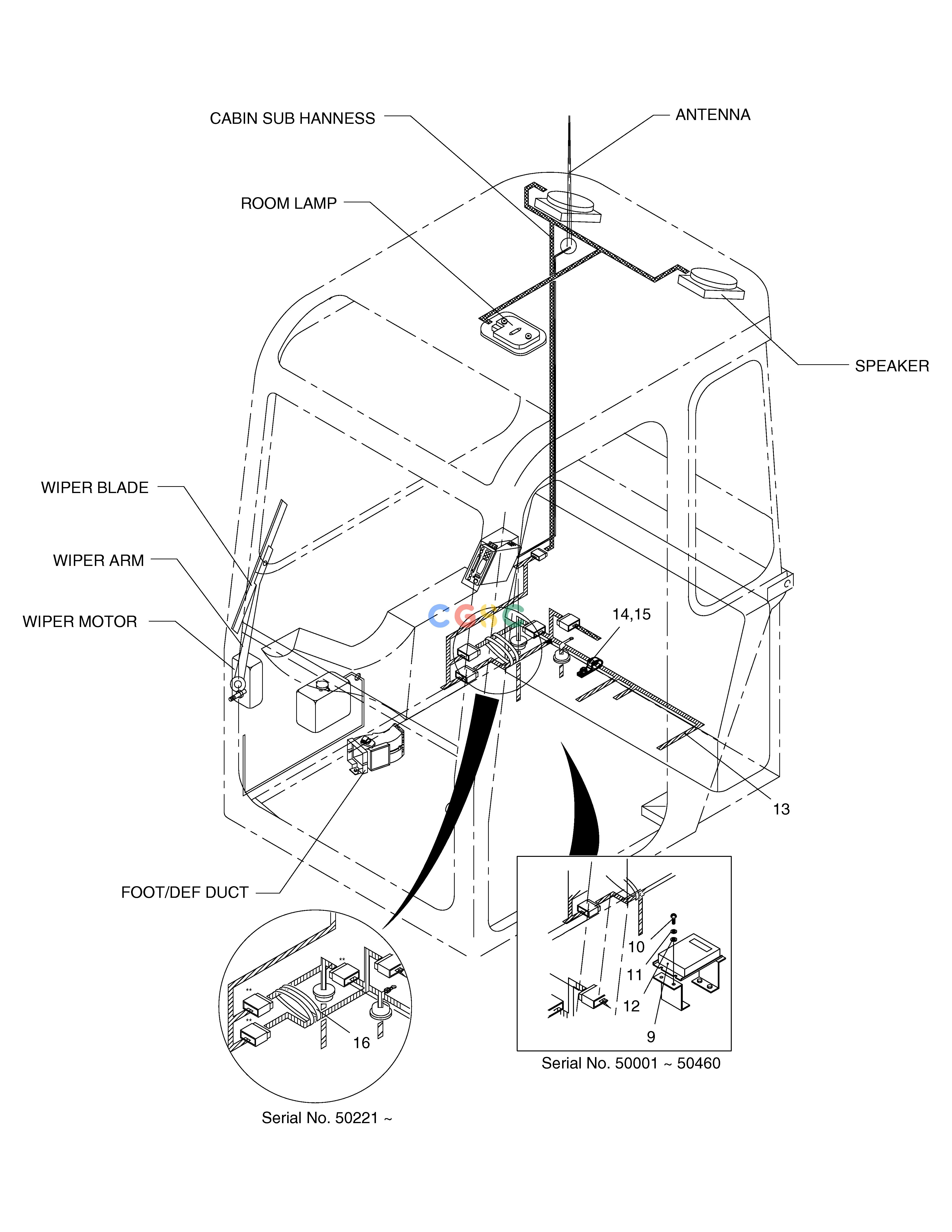 斗山零件查询ELECTRIC PARTS(5)-FLOOR PLATE SOLAR 75-V Doosan parts catalog online