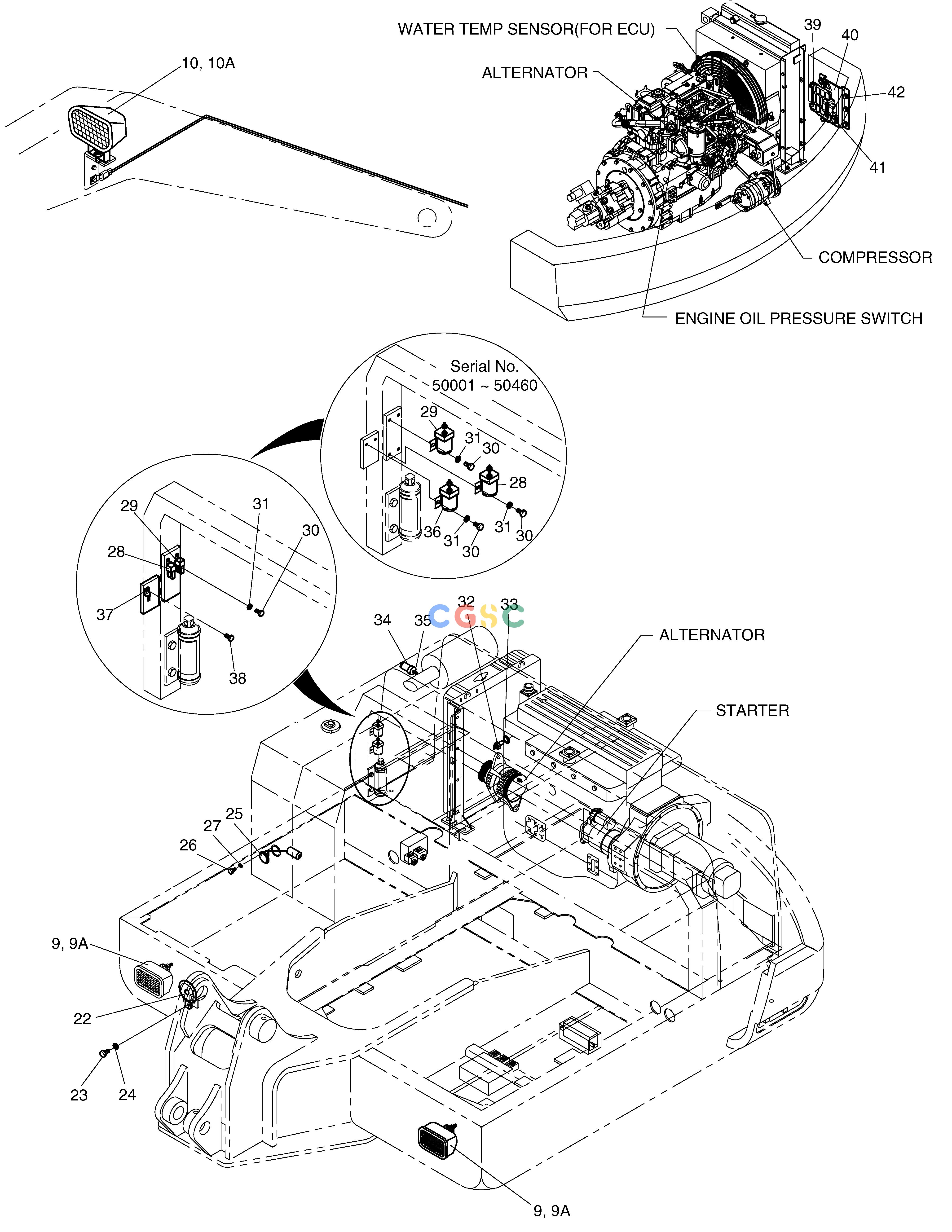 斗山零件查询ELECTRIC PARTS(7)-RELATED PARTS SOLAR 75-V Doosan parts catalog online