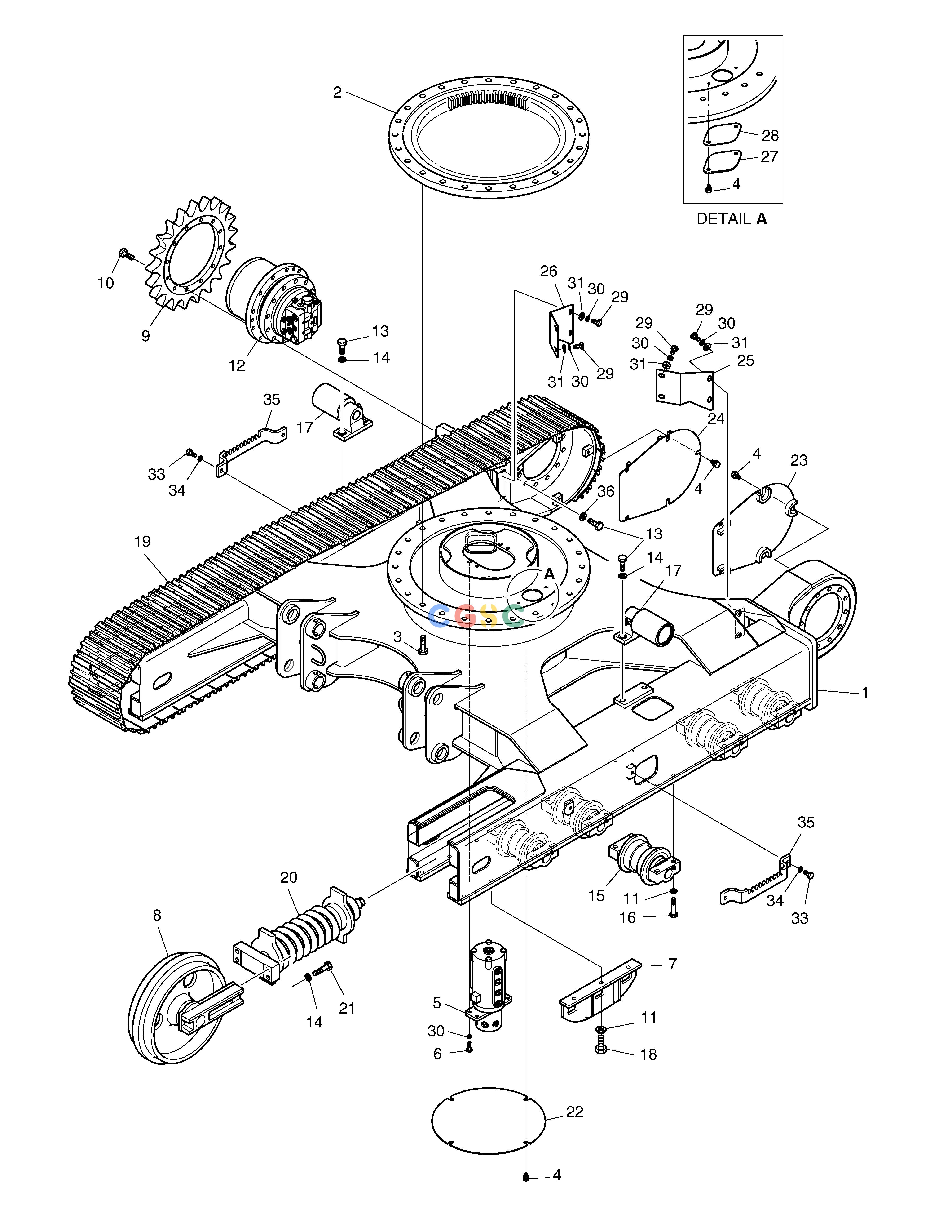 斗山零件查询TRACK SOLAR 75-V Doosan parts catalog online