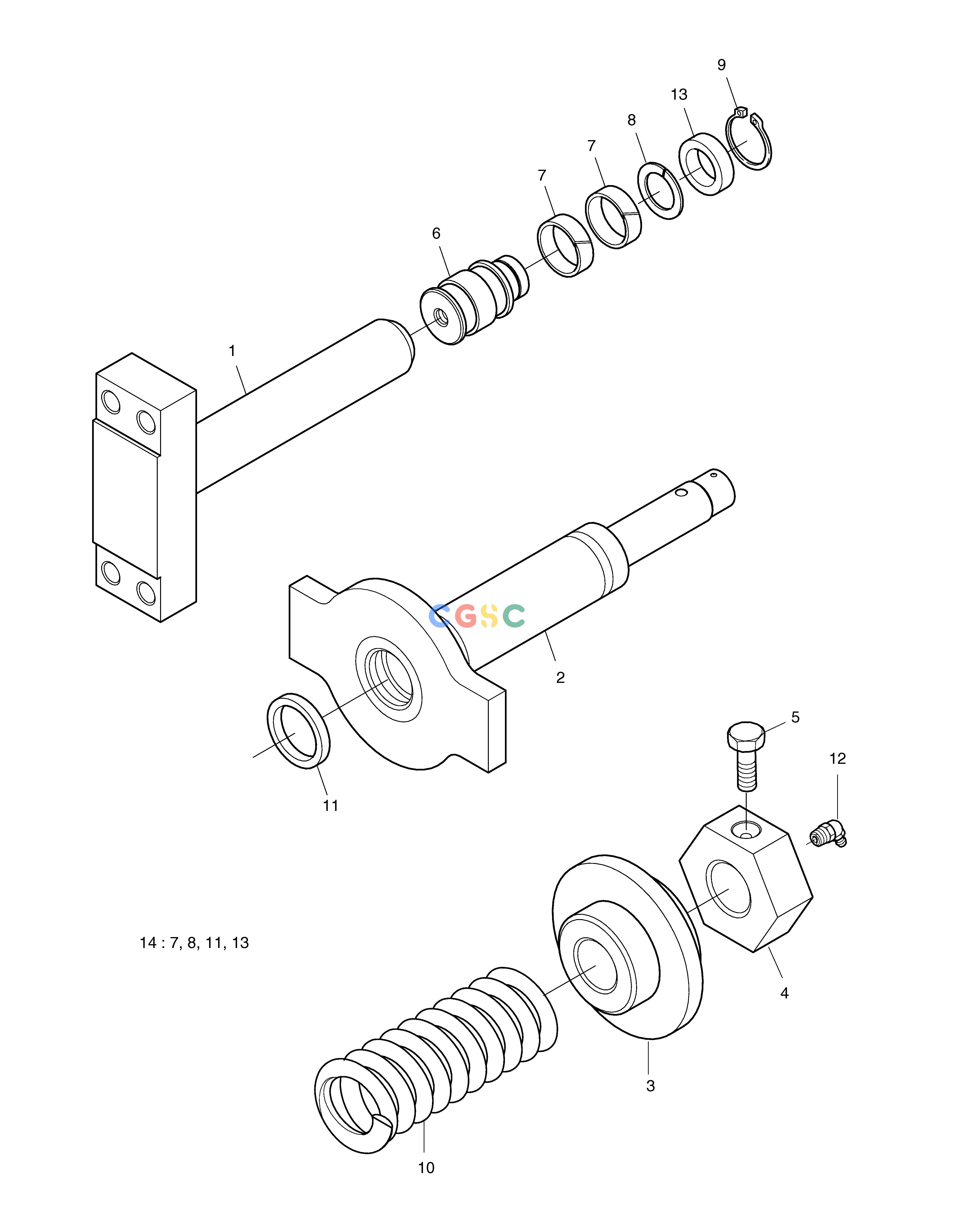 斗山零件查询TRACK SPRING SOLAR 75-V Doosan parts catalog online