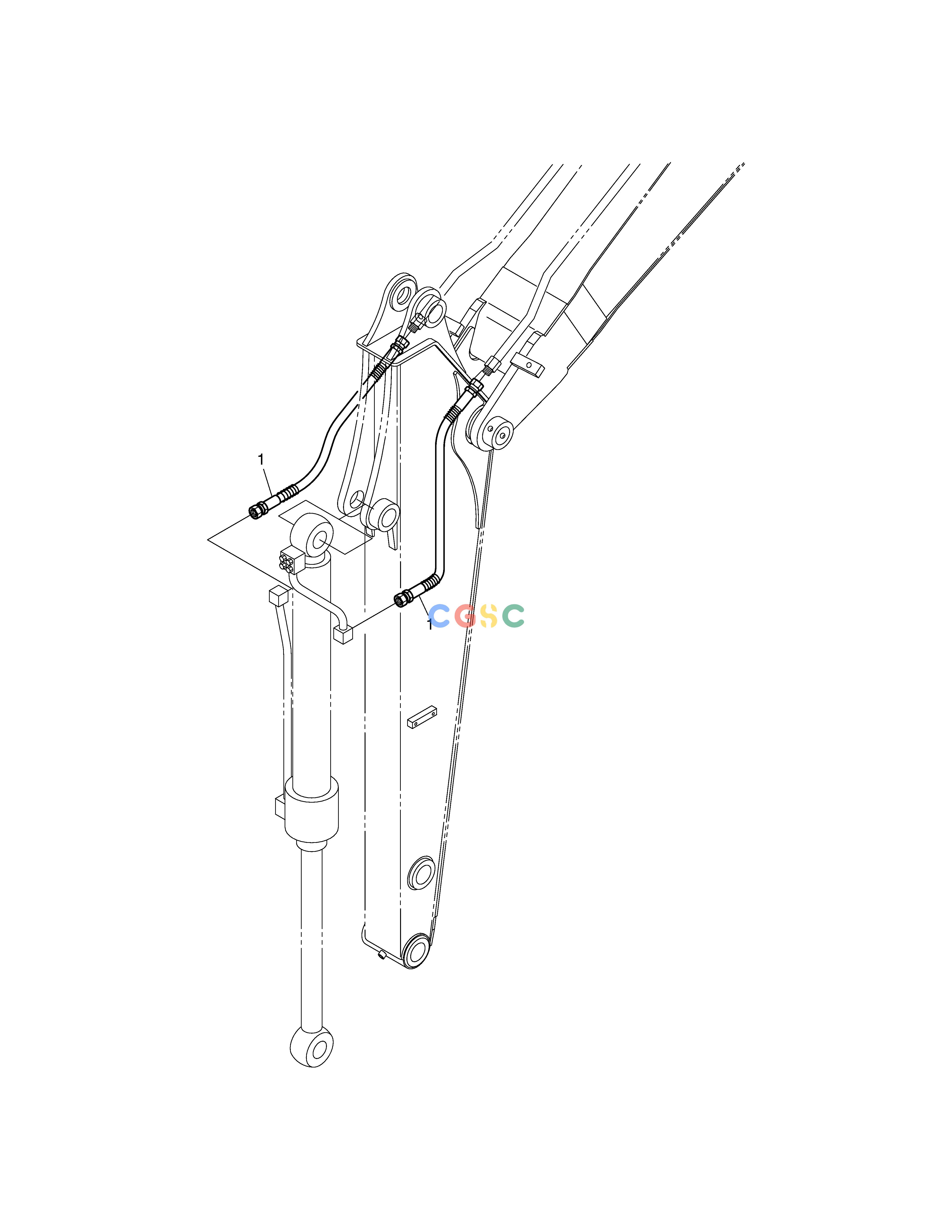 斗山零件查询ARM PIPING-2.2m ARM SOLAR 75-V Doosan parts catalog online