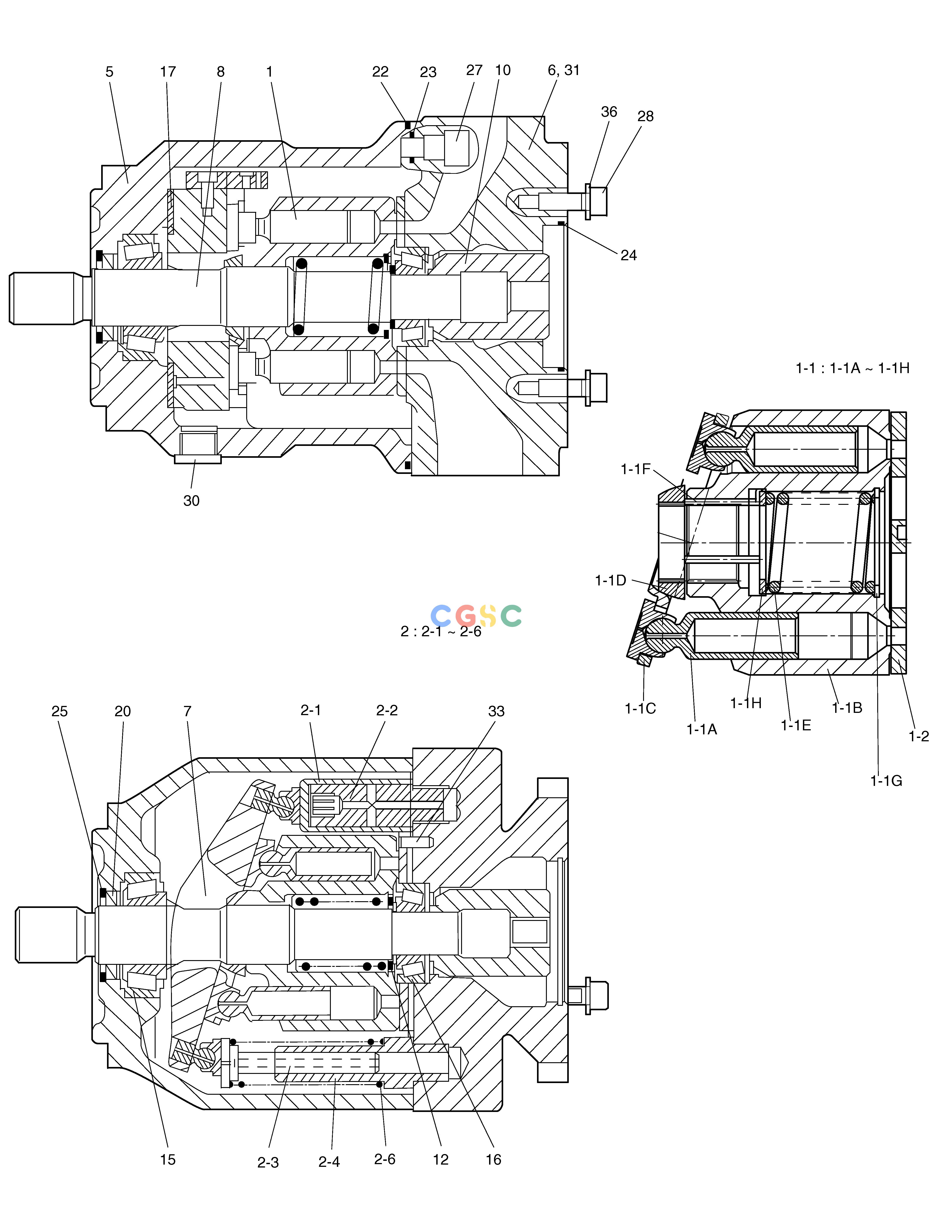 斗山零件查询MAIN PUMP-BASE UNIT SOLAR 75-V Doosan parts catalog online