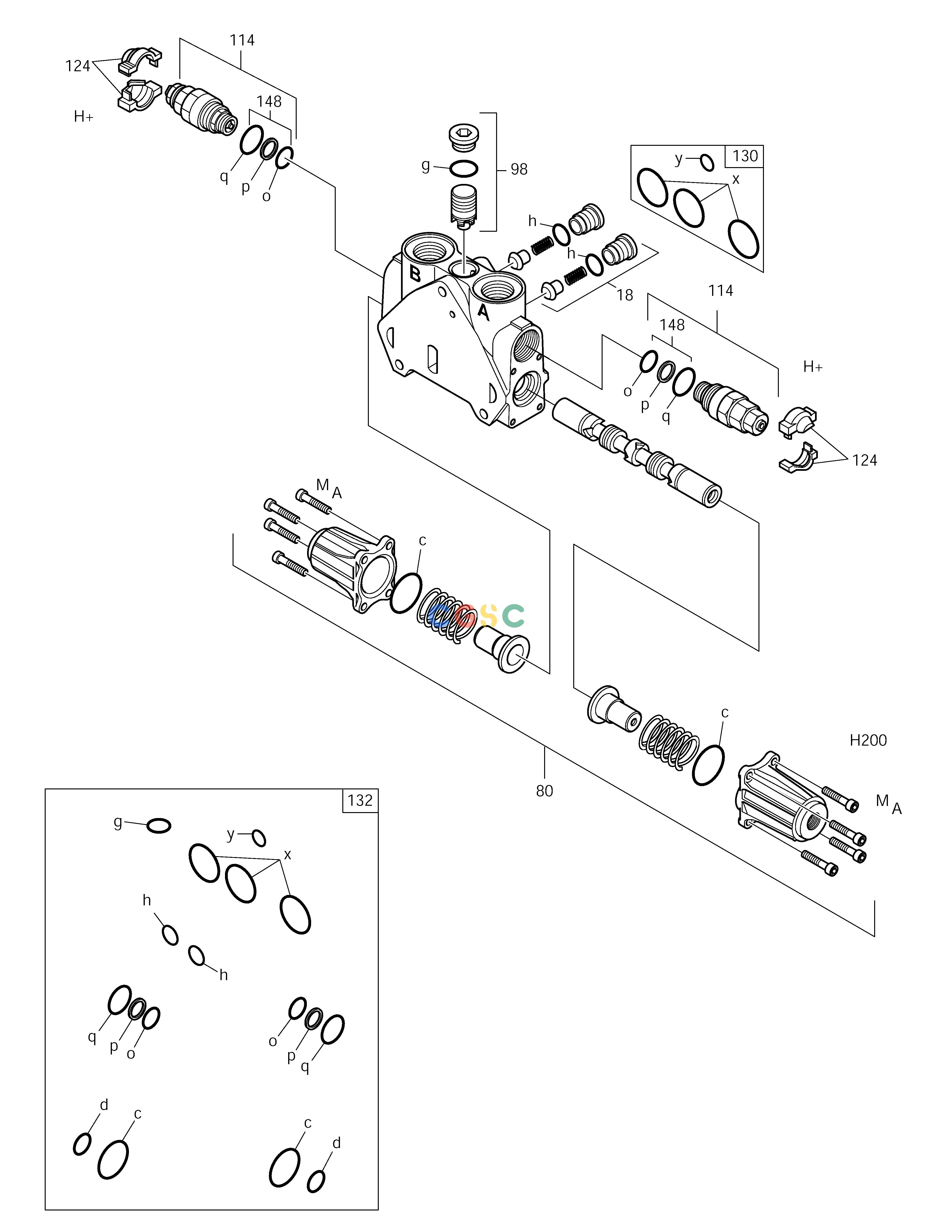 斗山零件查询ARM BLOCK-CONTROL VALVE SOLAR 75-V Doosan parts catalog online