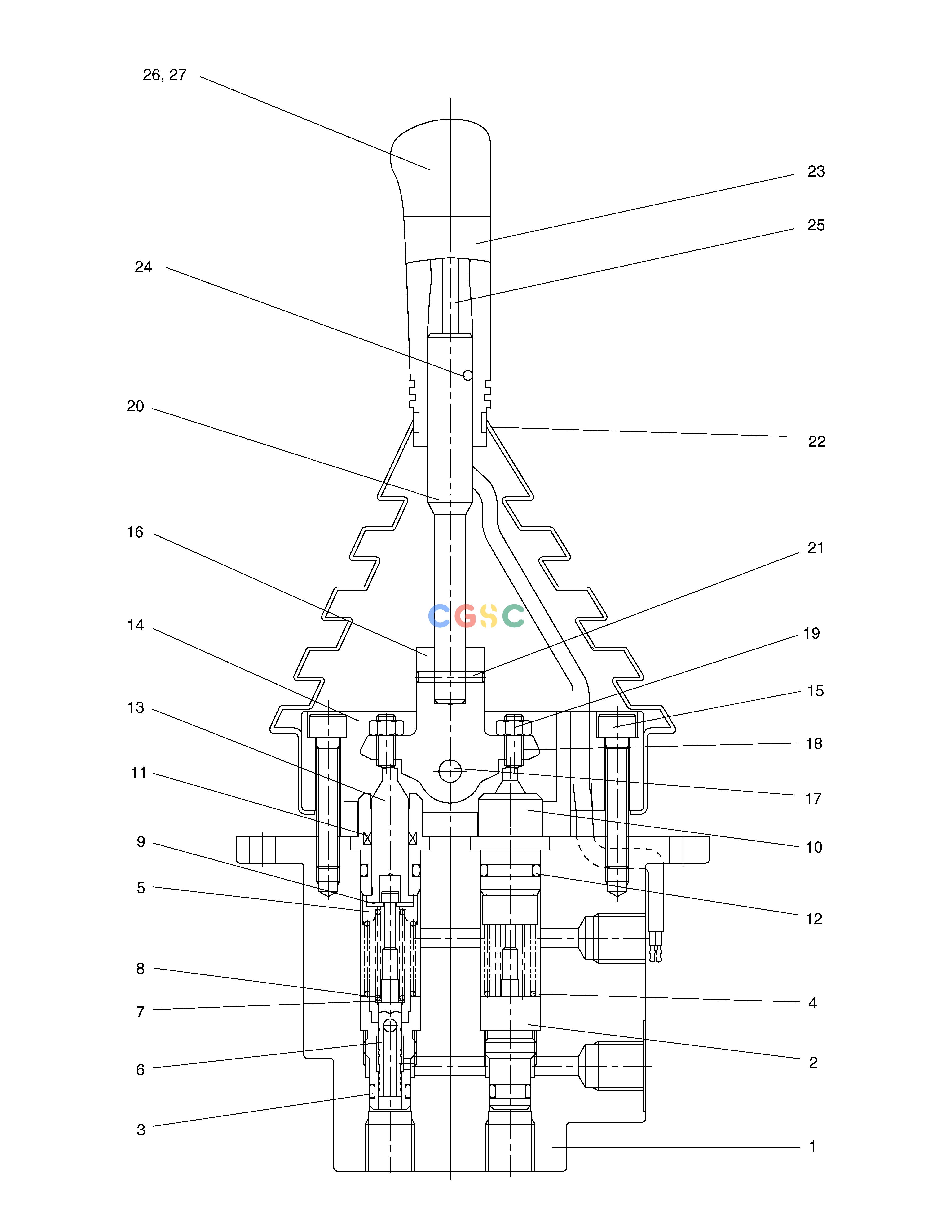 斗山零件查询JOYSTICK VALVE - DOZER SOLAR 75-V Doosan parts catalog online