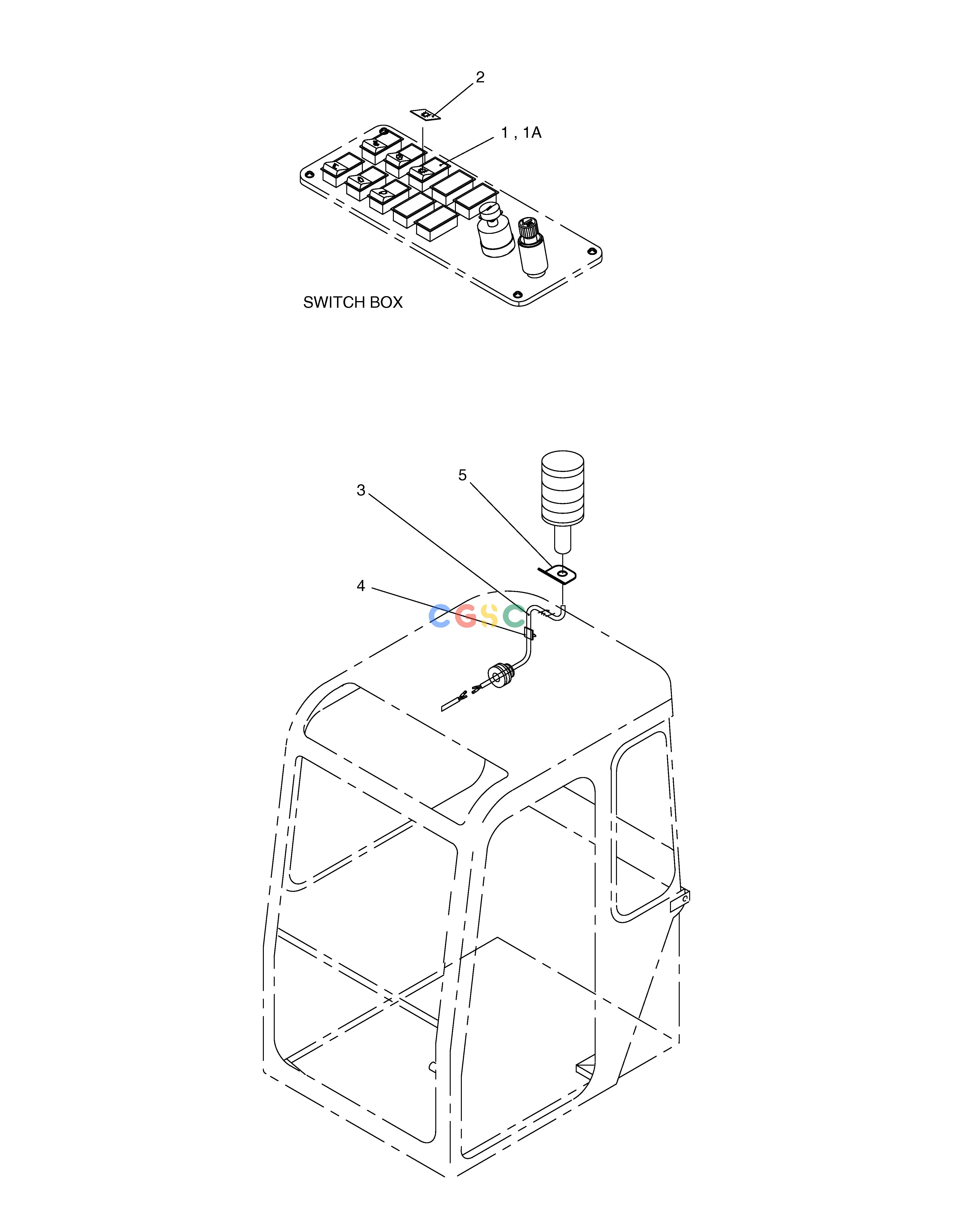 斗山零件查询ROTATING BEACON ASS'Y SOLAR 75-V Doosan parts catalog online