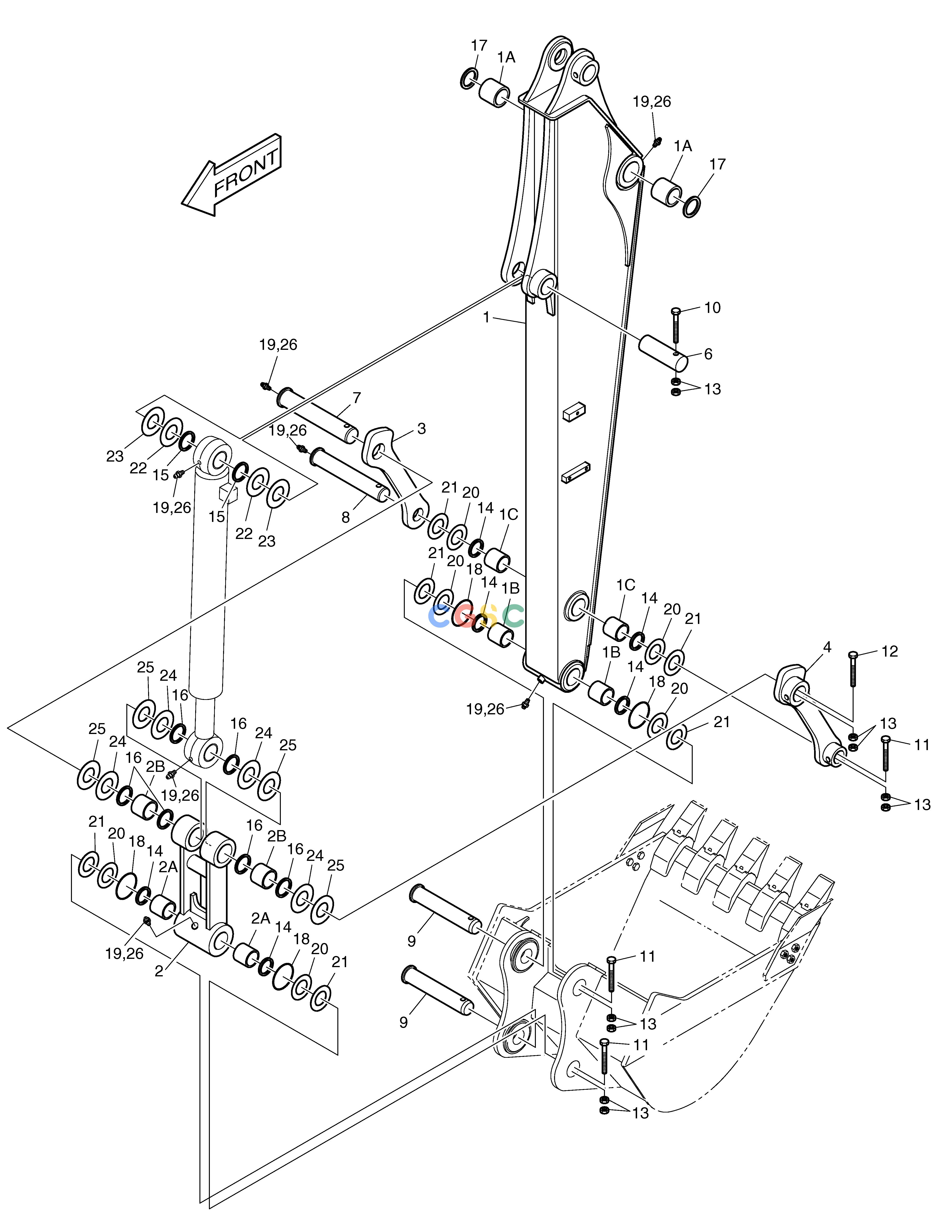 斗山零件查询ARM-1.8m SOLAR 75-V Doosan parts catalog online