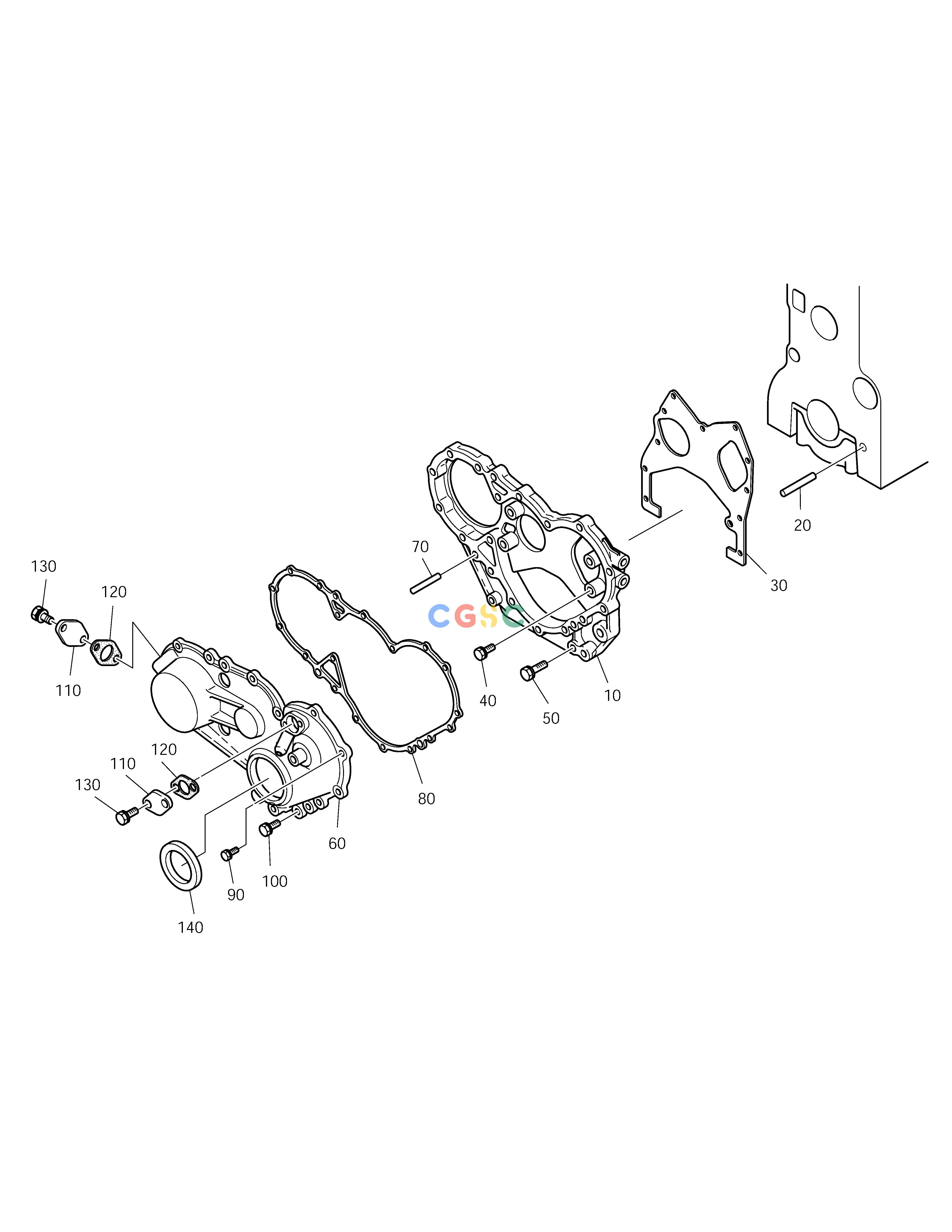 斗山零件查询TIMING GEAR CASE SOLAR 150LC-V Doosan parts catalog online