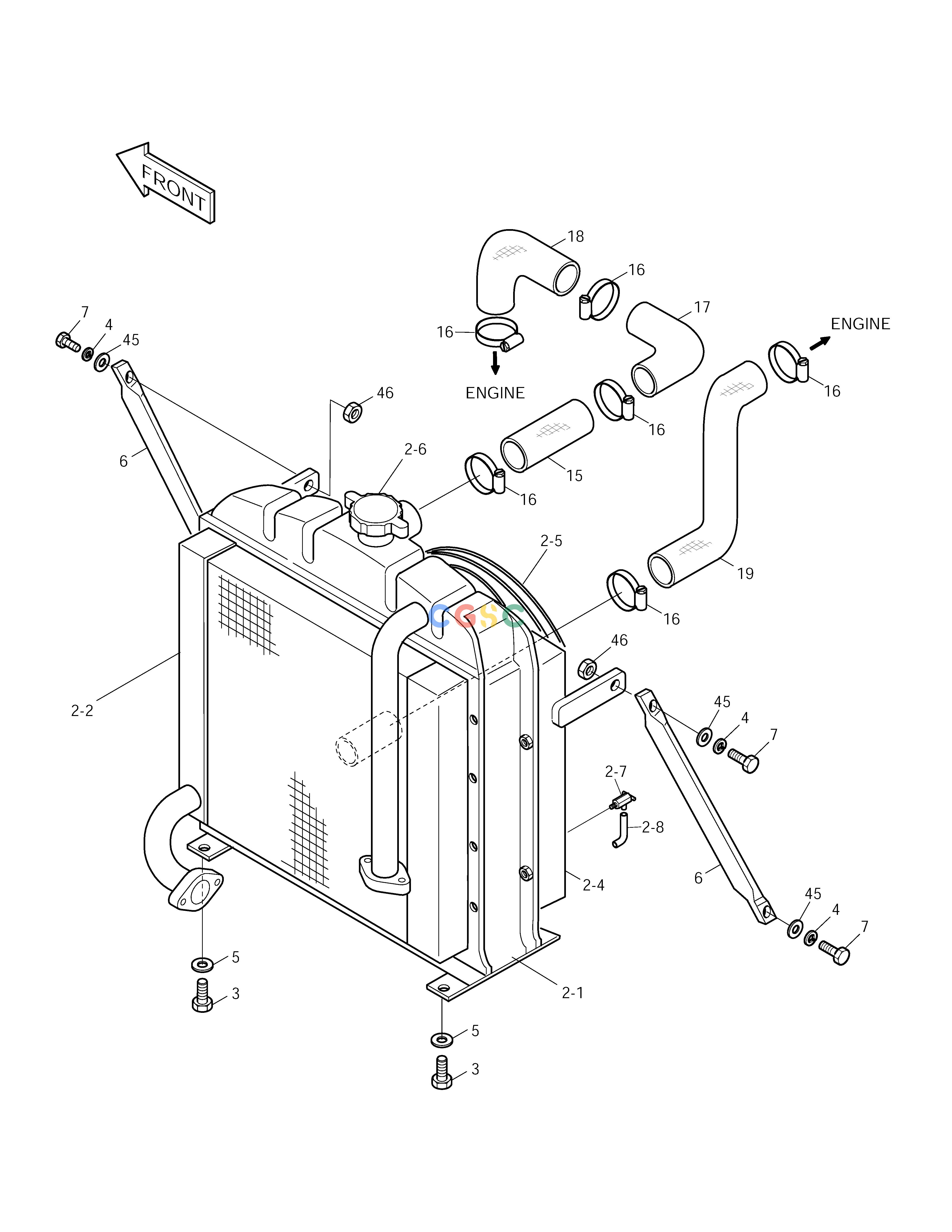斗山零件查询RADIATOR SOLAR 150LC-V Doosan parts catalog online
