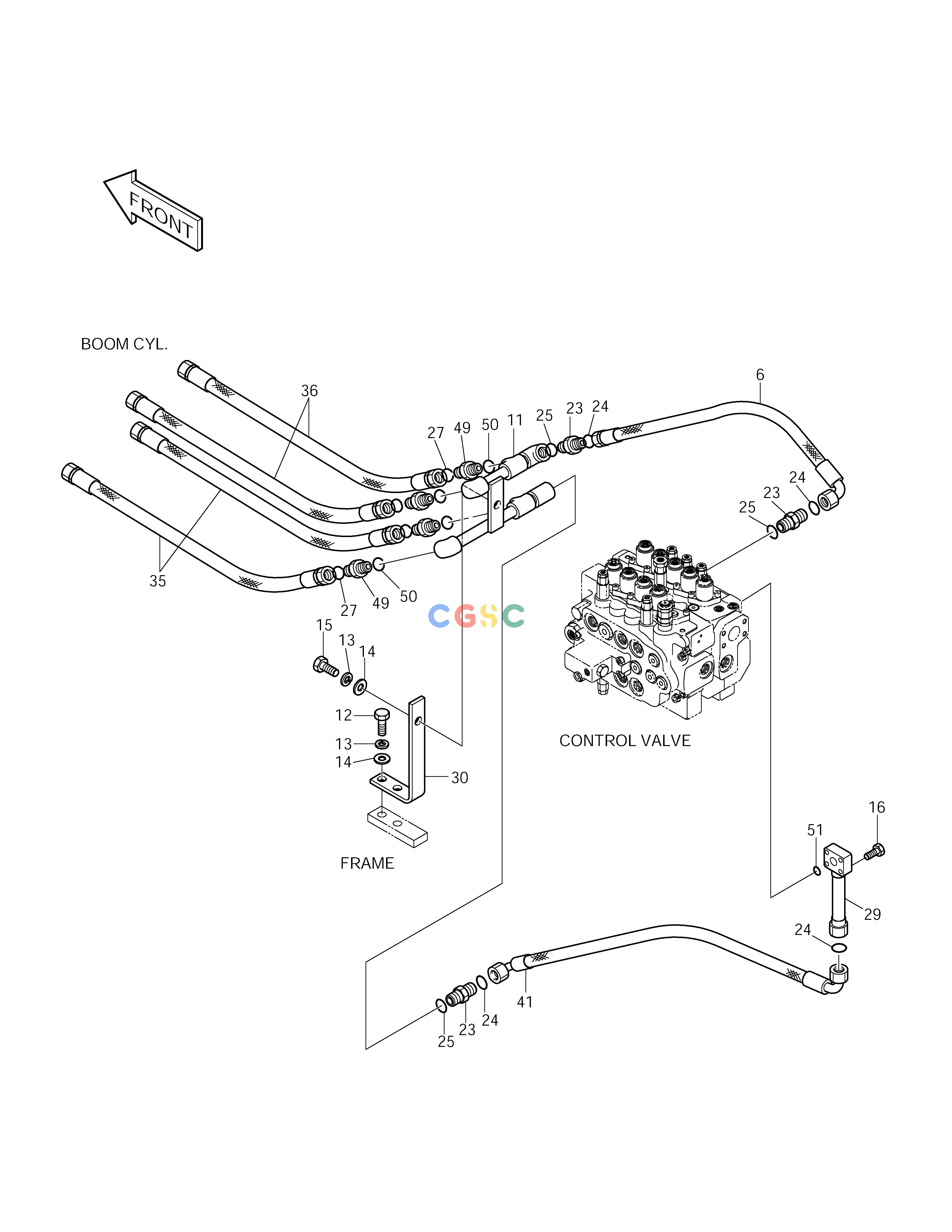 斗山零件查询MAIN PIPING(4) SOLAR 150LC-V Doosan parts catalog online