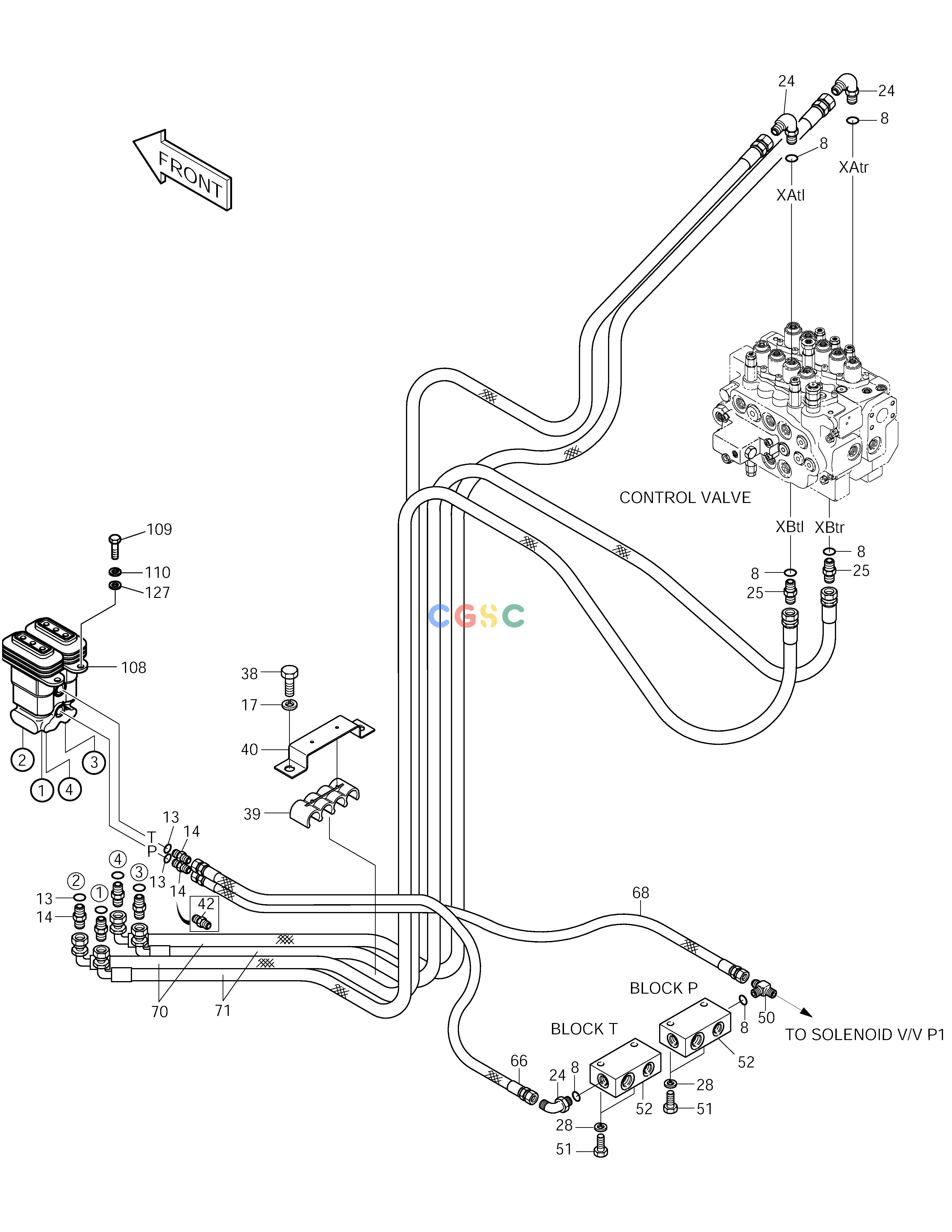 斗山零件查询PILOT PIPING(6) SOLAR 150LC-V Doosan parts catalog online