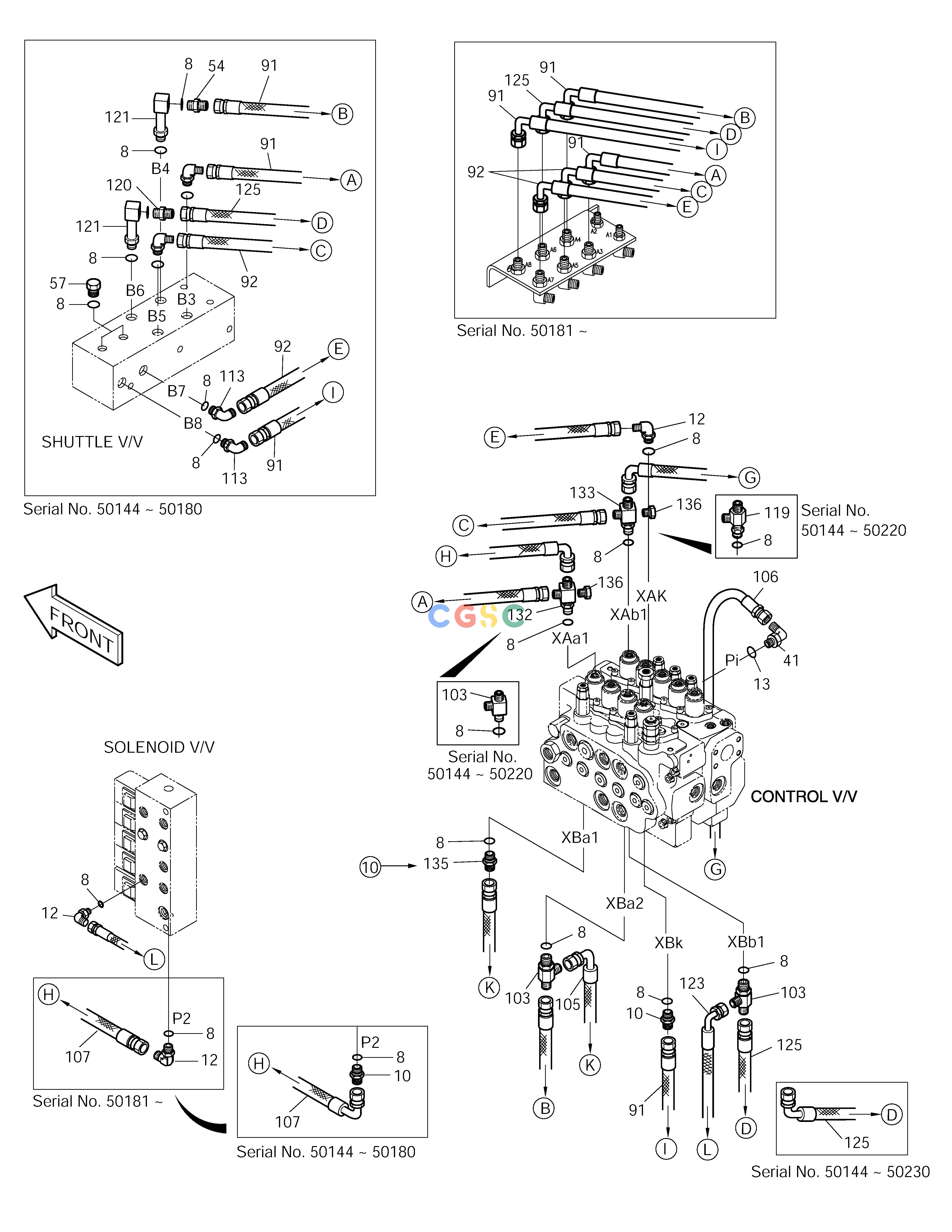斗山零件查询PILOT PIPING(7-1) SOLAR 150LC-V Doosan parts catalog online