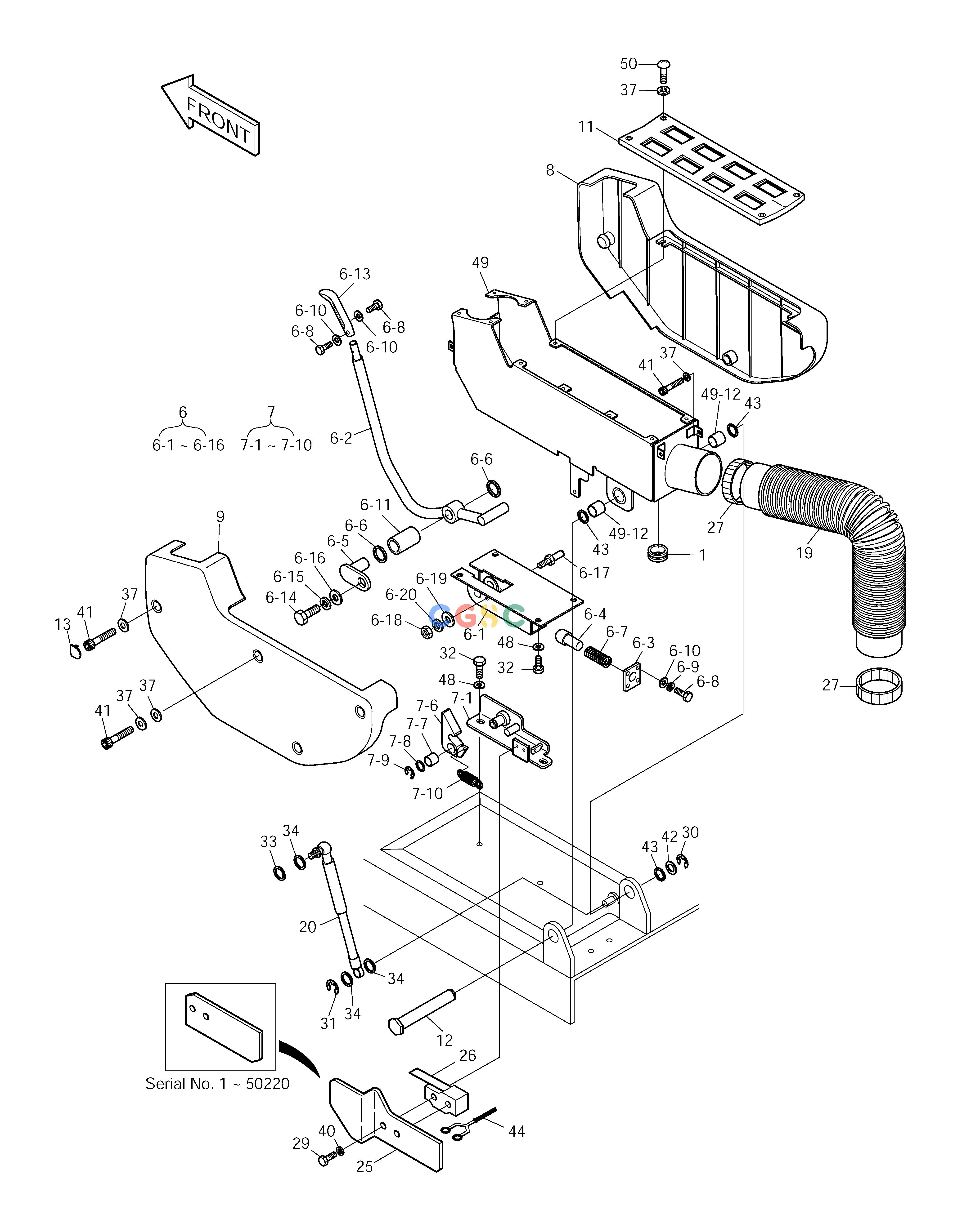 斗山零件查询CONTROL STAND-L.H SOLAR 150LC-V Doosan parts catalog online