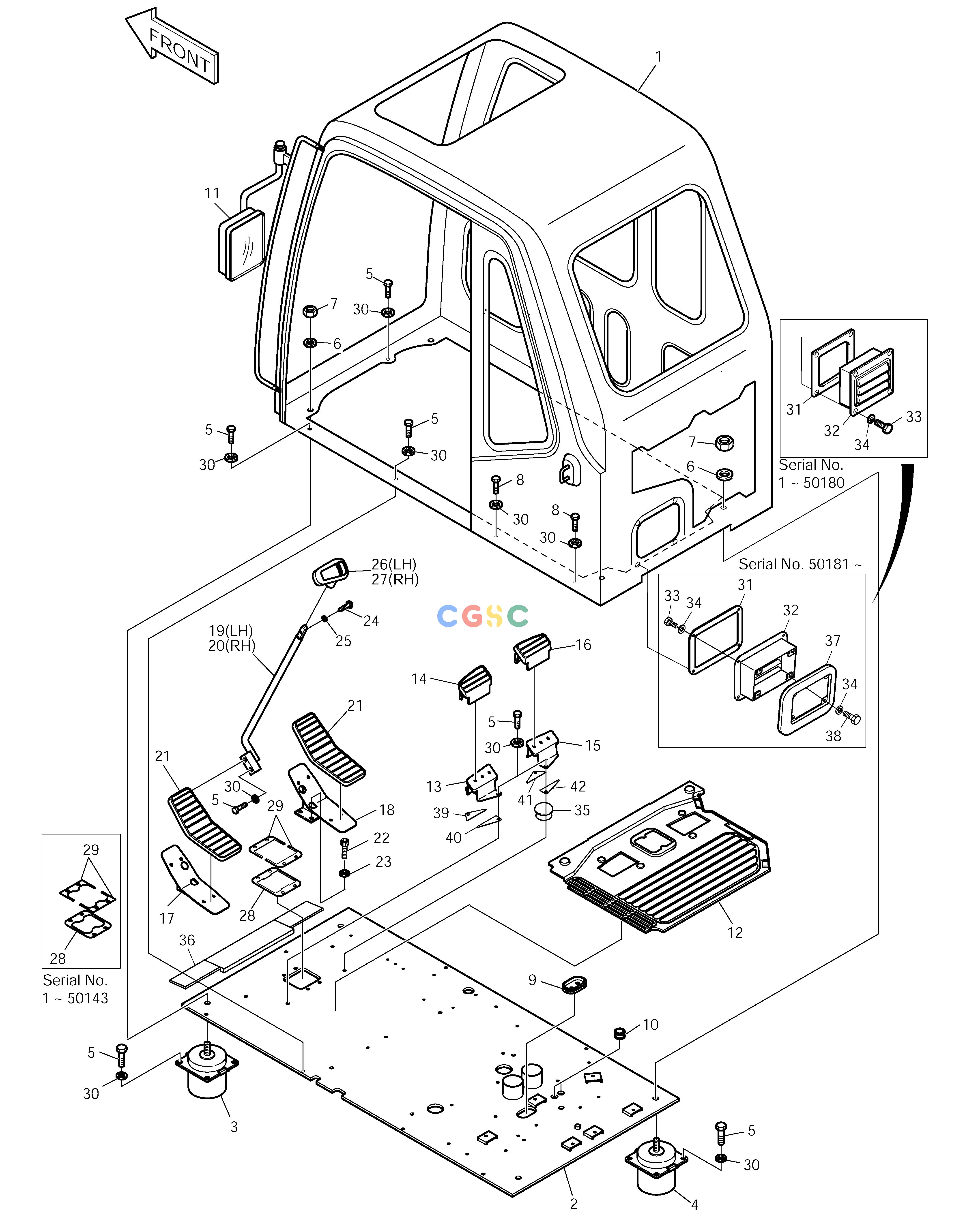 斗山零件查询CABIN ASS'Y SOLAR 150LC-V Doosan parts catalog online