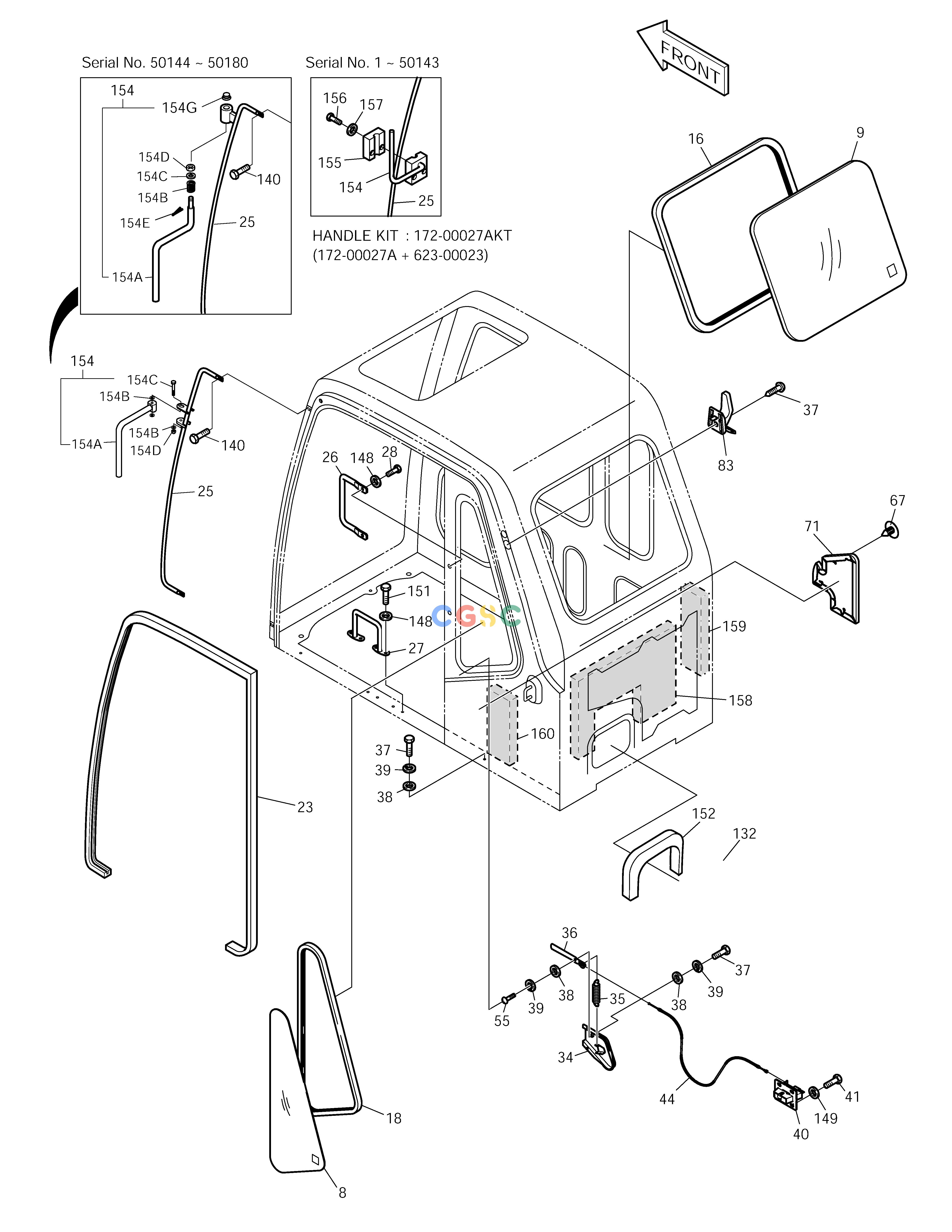 斗山零件查询CABIN(2) SOLAR 150LC-V Doosan parts catalog online