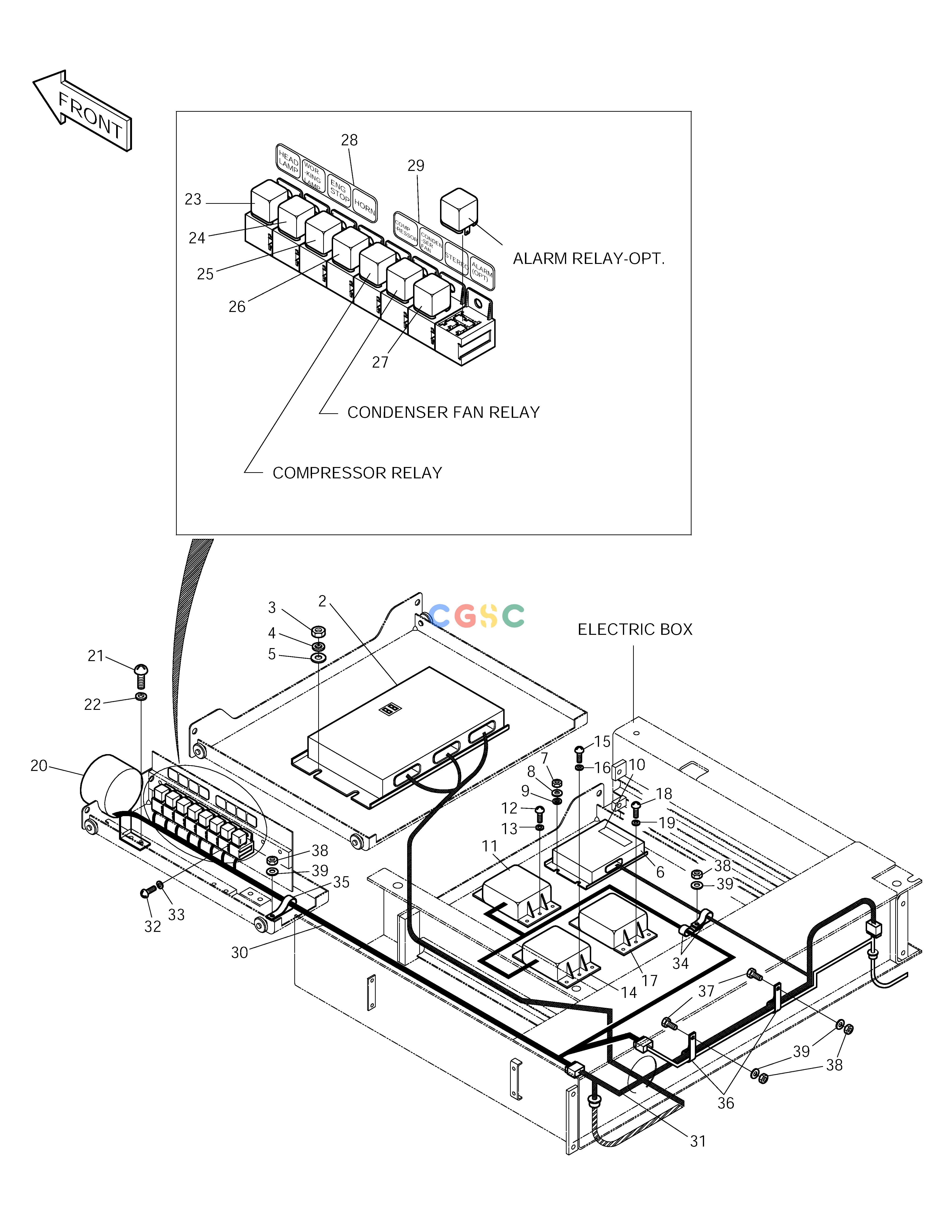 斗山零件查询ELECTRIC BOX ASS'Y(2) SOLAR 150LC-V Doosan parts catalog online