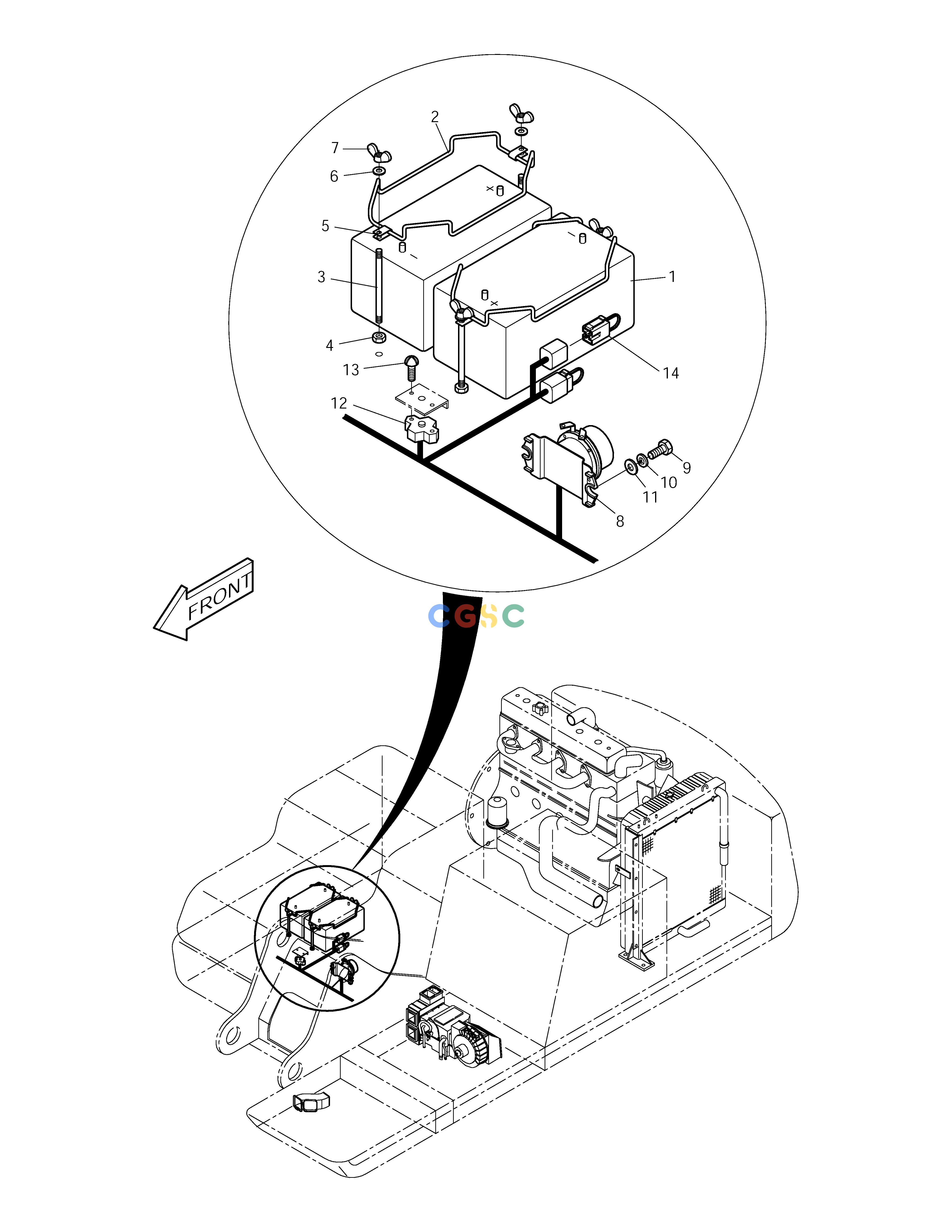 斗山零件查询ELECTRIC PARTS(4)-BATTERY SOLAR 150LC-V Doosan parts catalog online