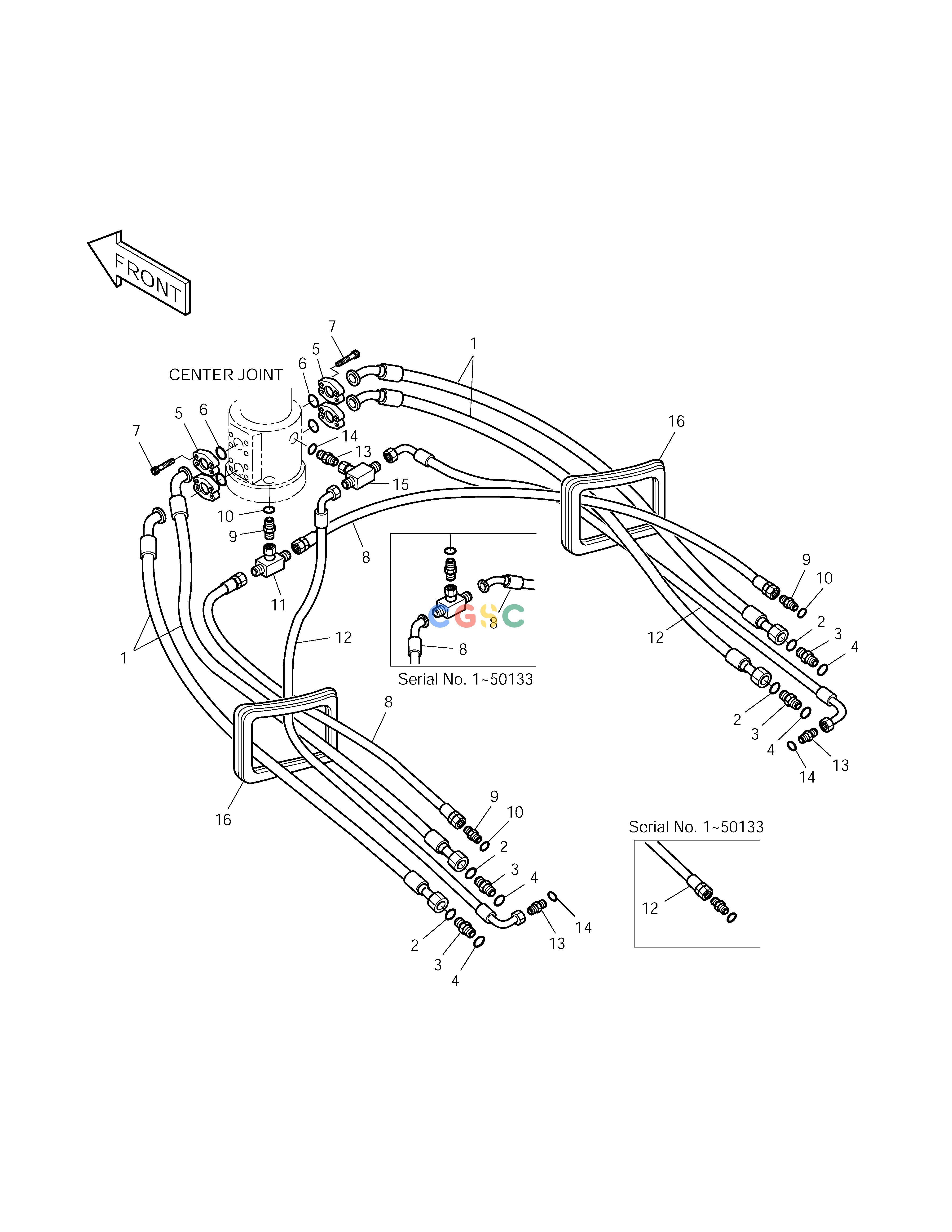 斗山零件查询TRAVEL PIPING SOLAR 150LC-V Doosan parts catalog online