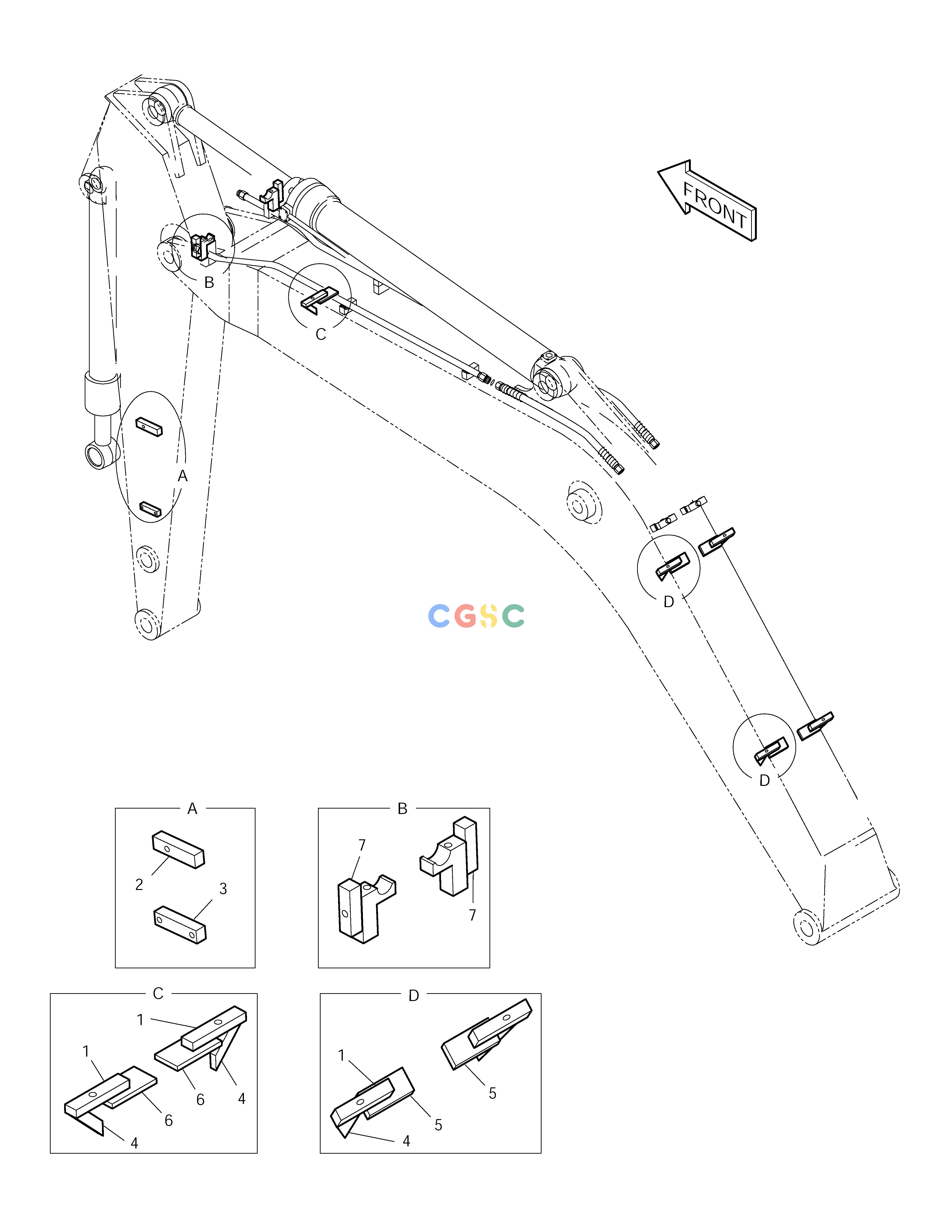 斗山零件查询1WAY/2WAY PIP.-FRONT WELD(jumping)ED SOLAR 150LC-V Doosan parts catalog online