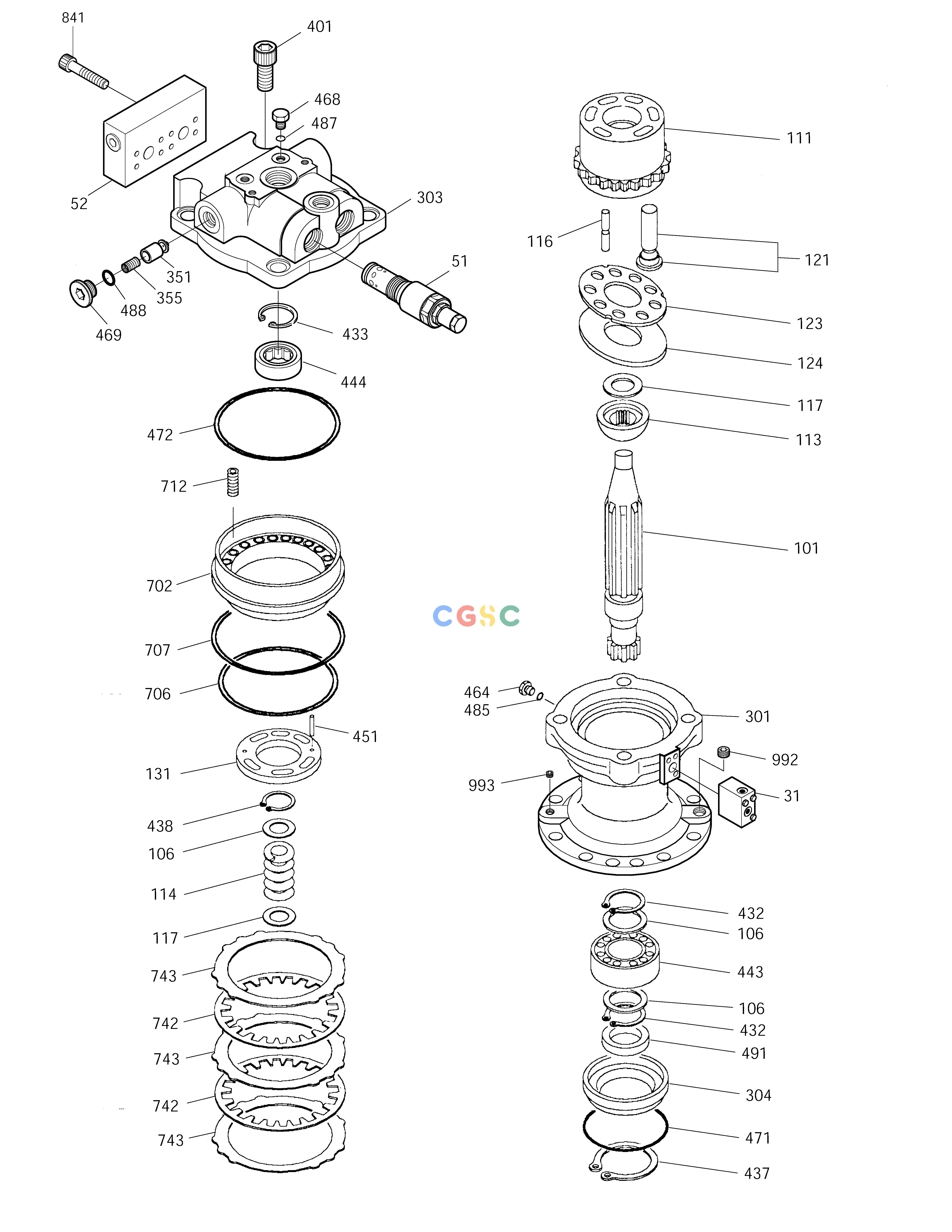 斗山零件查询SWING MOTOR SOLAR 150LC-V Doosan parts catalog online