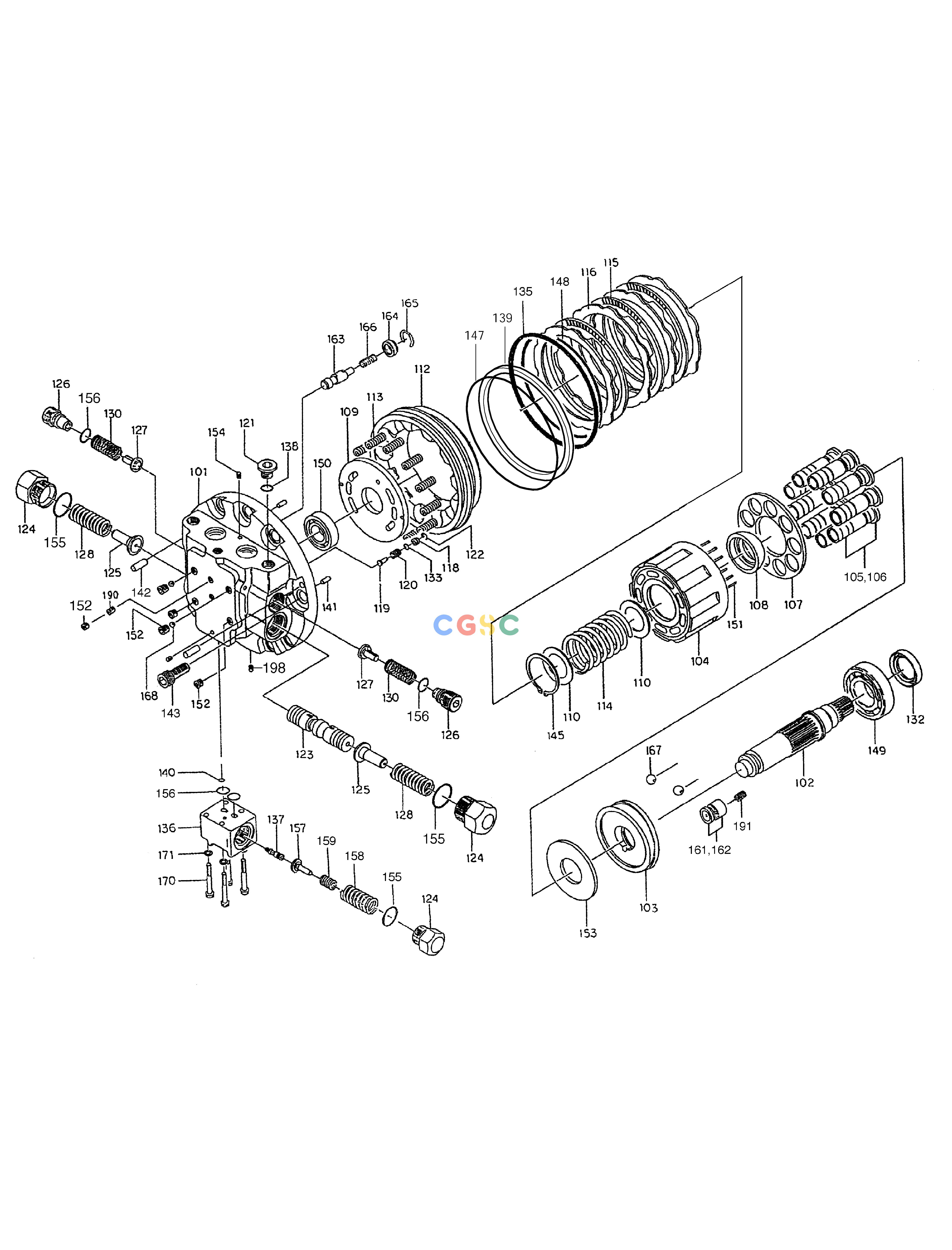 斗山零件查询TRAVEL MOTOR SOLAR 150LC-V Doosan parts catalog online