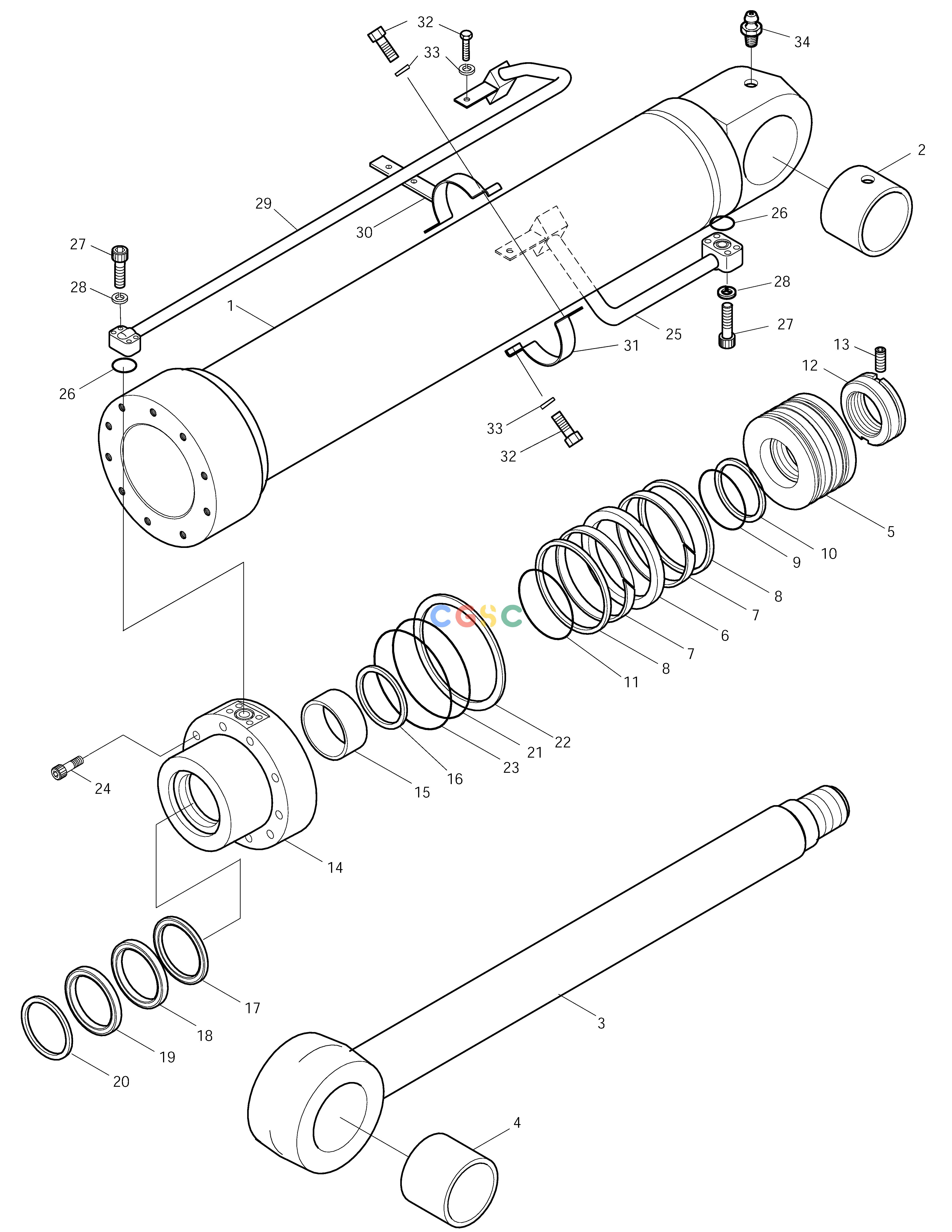 斗山零件查询BOOM CYLINDER-LOCK VALVE-R.H(2) SOLAR 150LC-V Doosan parts catalog online