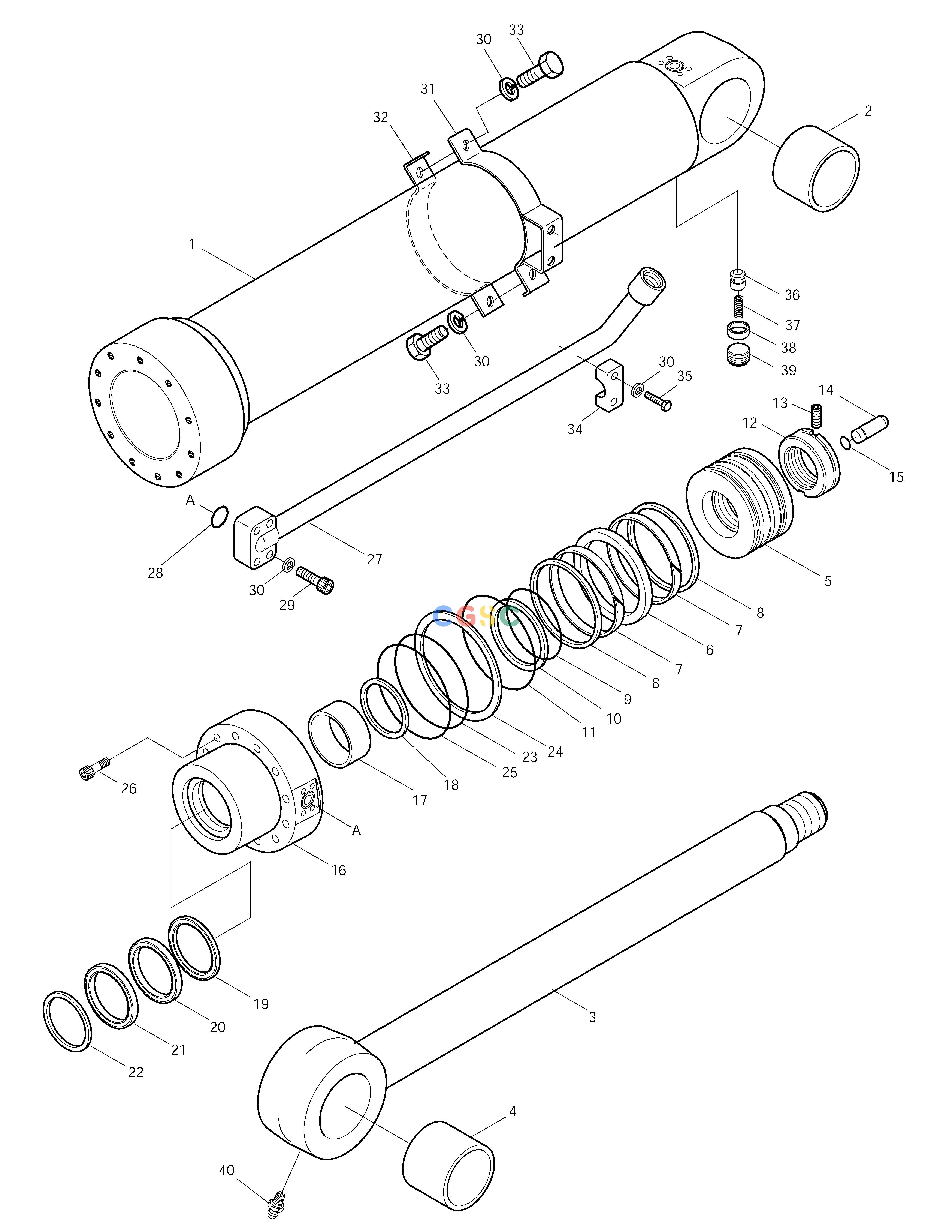 斗山零件查询ARM CYLINDER SOLAR 150LC-V Doosan parts catalog online