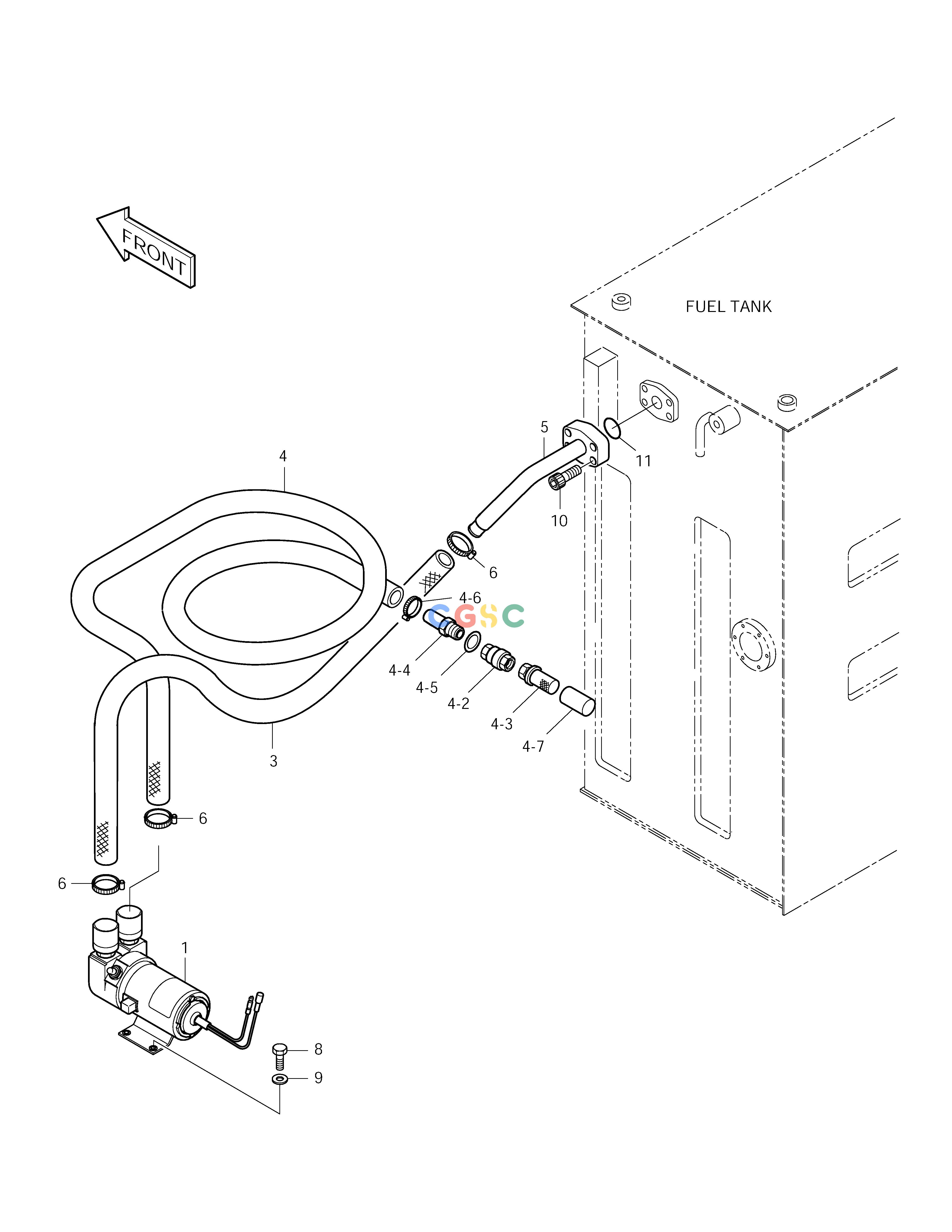 斗山零件查询FUEL FILTER PUMP ASS'Y SOLAR 150LC-V Doosan parts catalog online