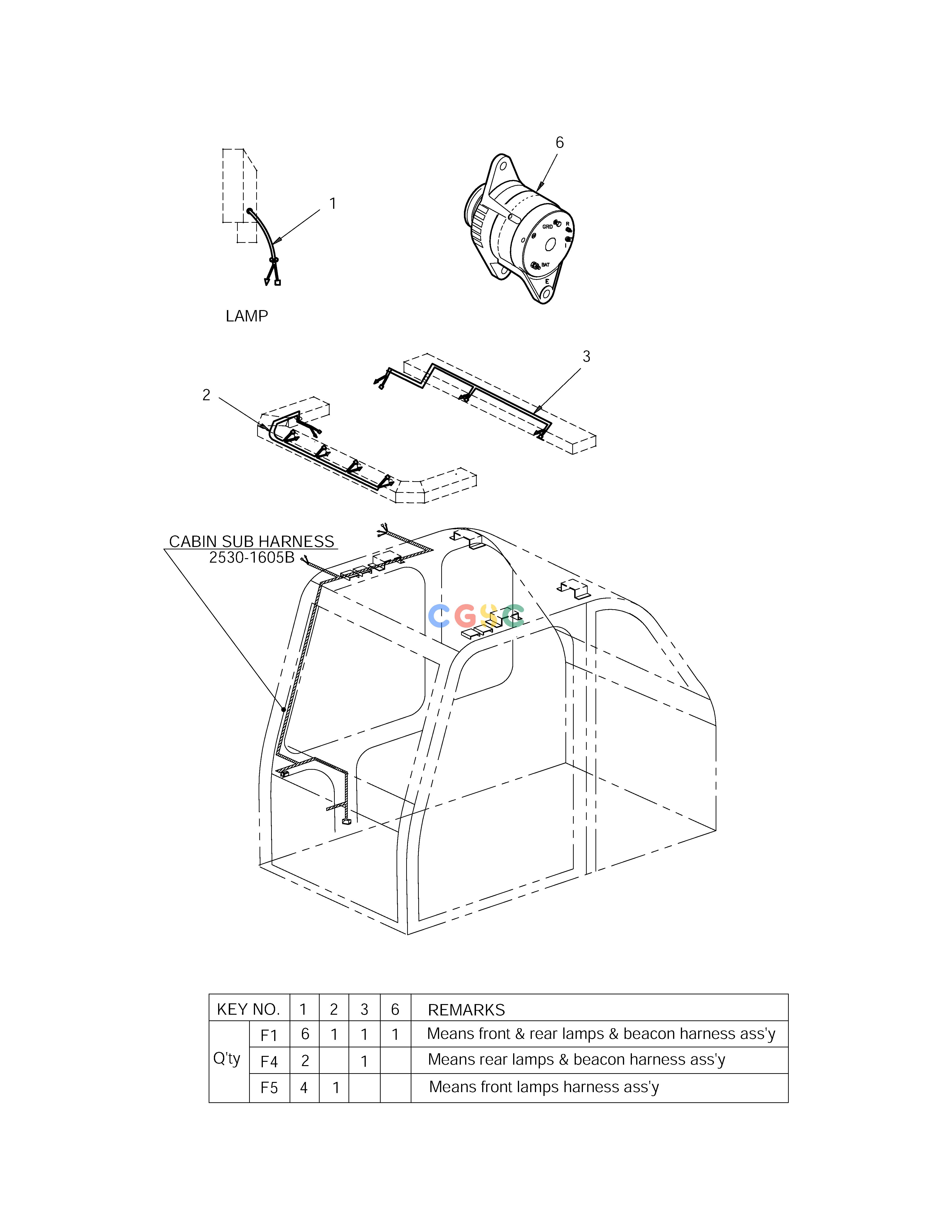 斗山零件查询CABIN LAMP ASS'Y-ED(2) SOLAR 150LC-V Doosan parts catalog online