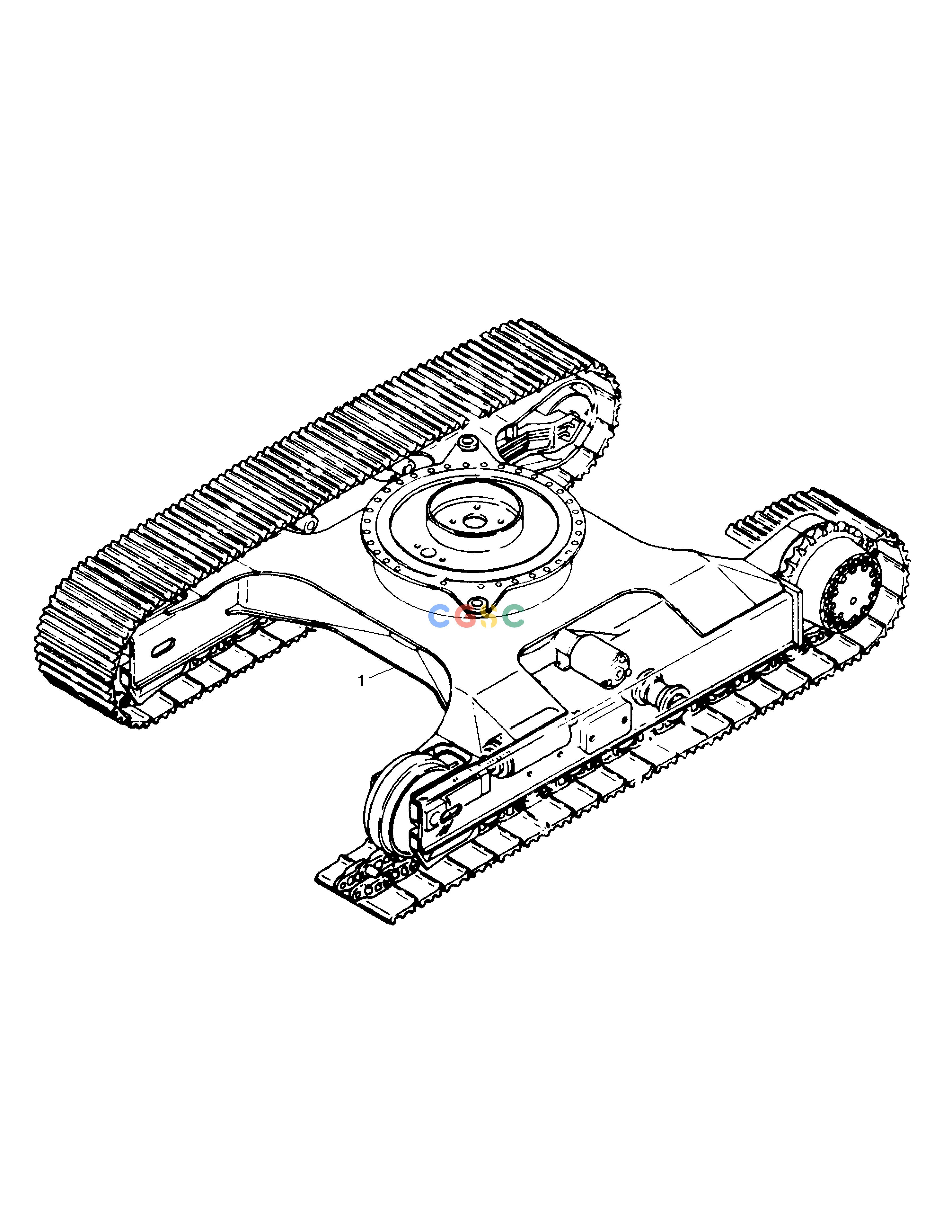 斗山零件查询TRACK FRAME-NARROW SOLAR 150LC-V Doosan parts catalog online