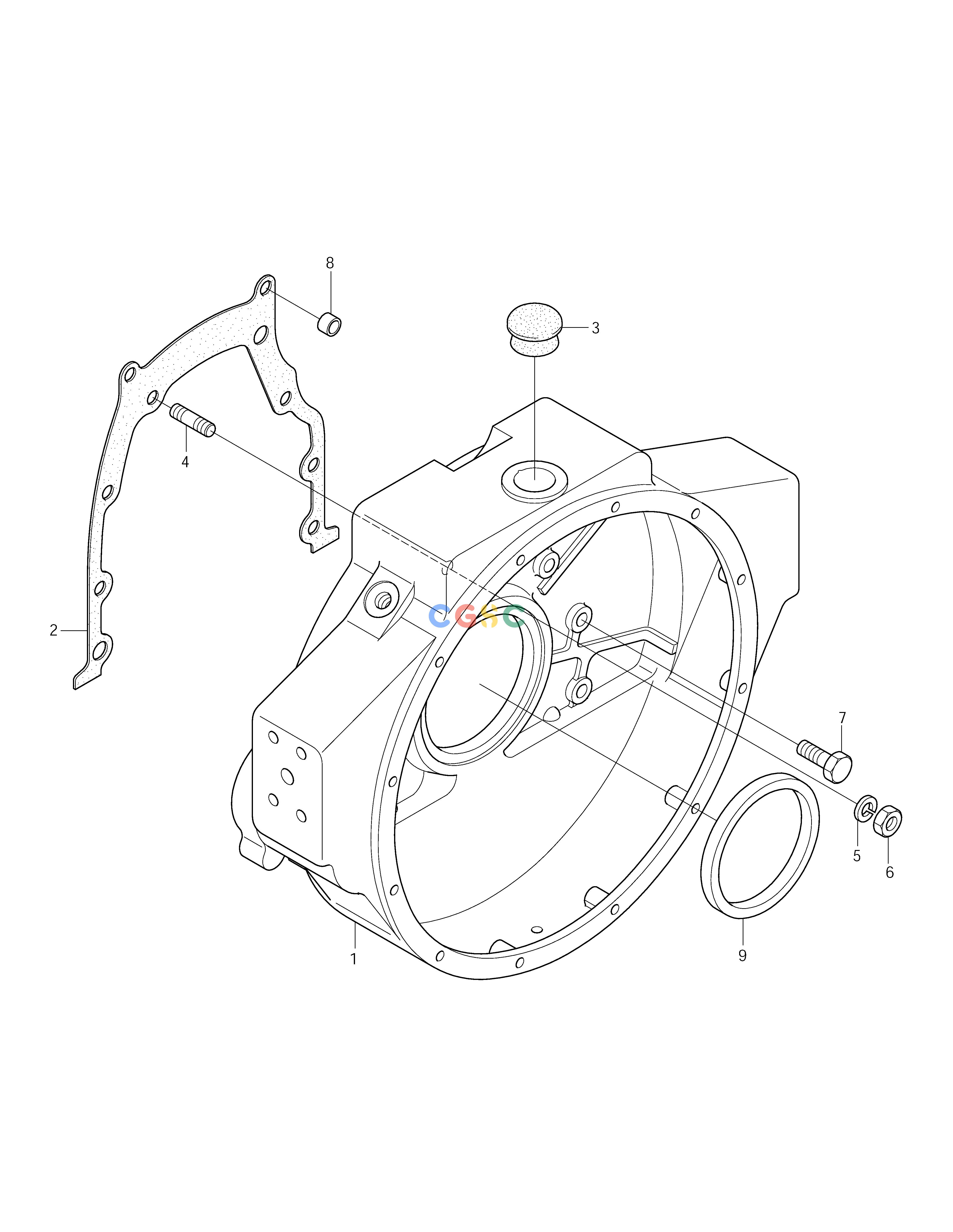 斗山零件查询FLYWHEEL HOUSING SOLAR 290LC-V Doosan parts catalog online